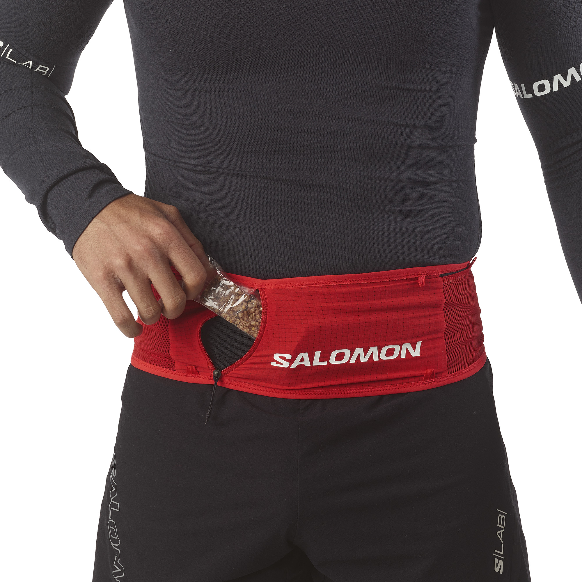 SALOMON S/LAB UNISEX BELT Fiery Red / BLACK