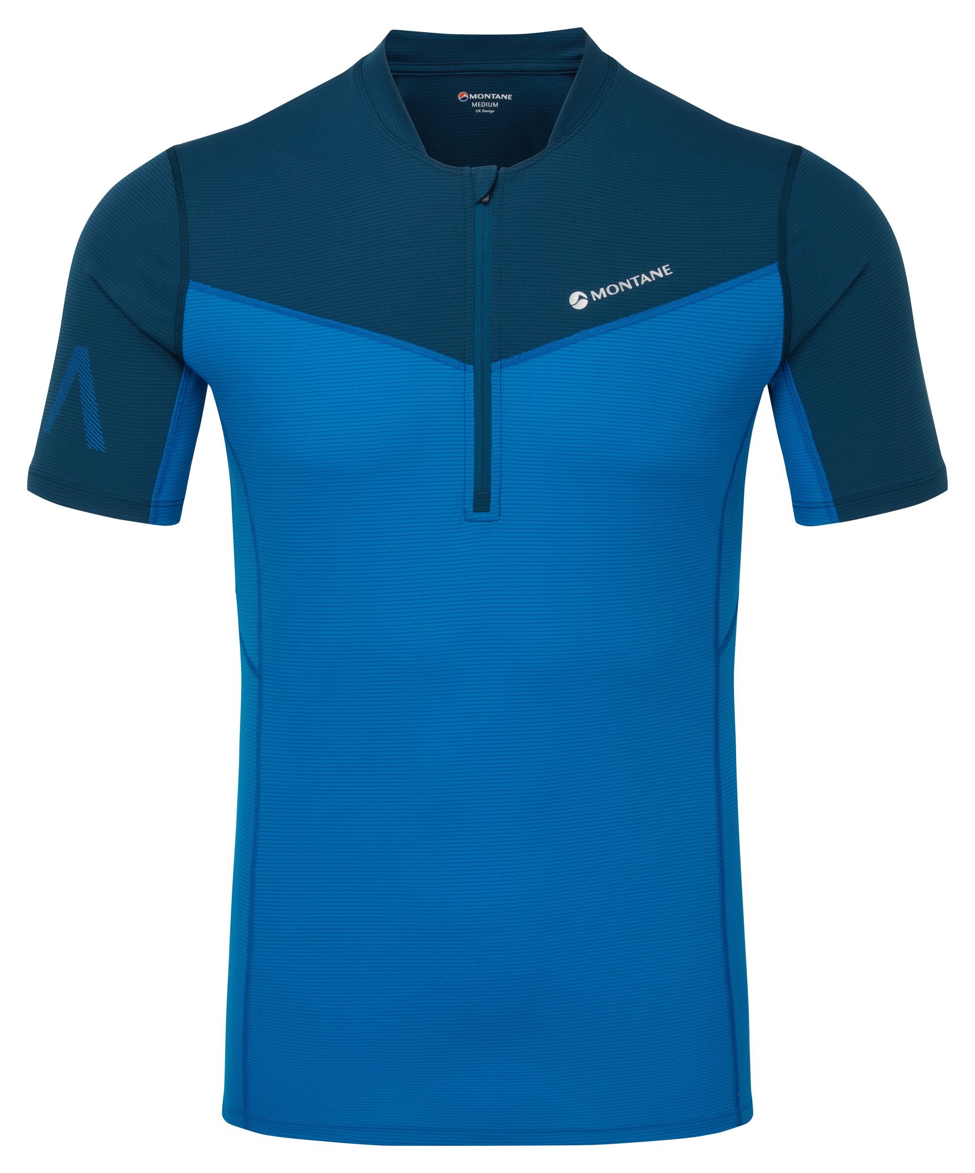 Montane Dragon Zip T Shirt Electric Blue Trailpoint Montane Dragon Zip T Shirt Electric Blue Trailpoint