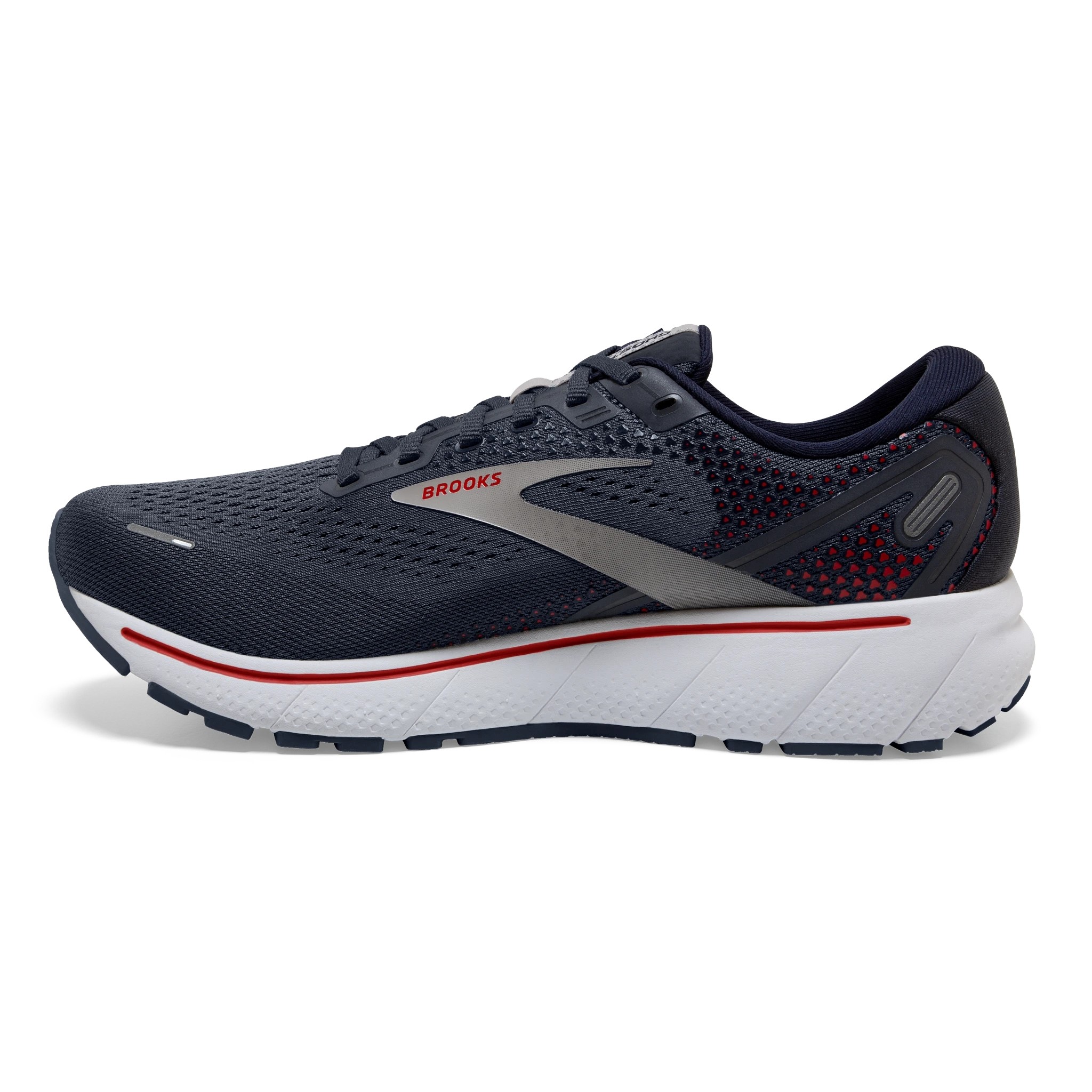 BROOKS Ghost 14 Vivid Peacoat/India Ink/High Risk Red TRAILPOINT