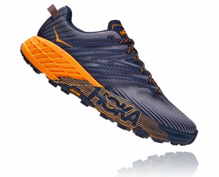 HOKA SPEEDGOAT 4 Black Iris/Bright Marigold