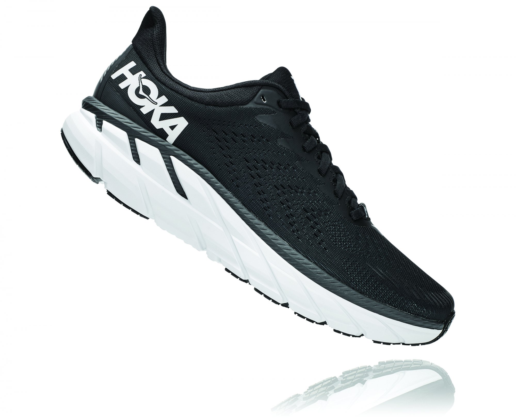 XXX HOKA CLIFTON 7 Black / White 