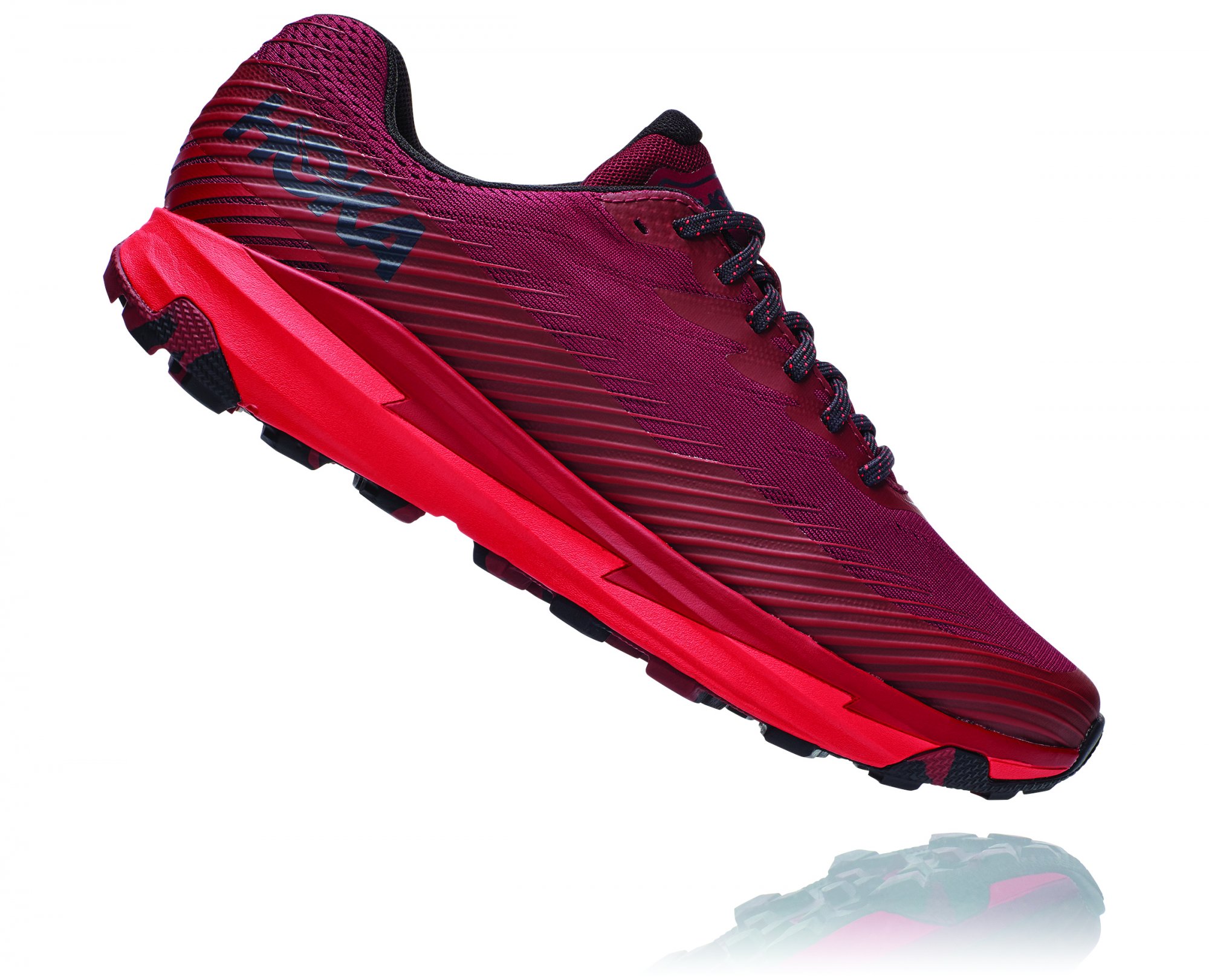 HOKA TORRENT 2 Cordovan/High Risk Red