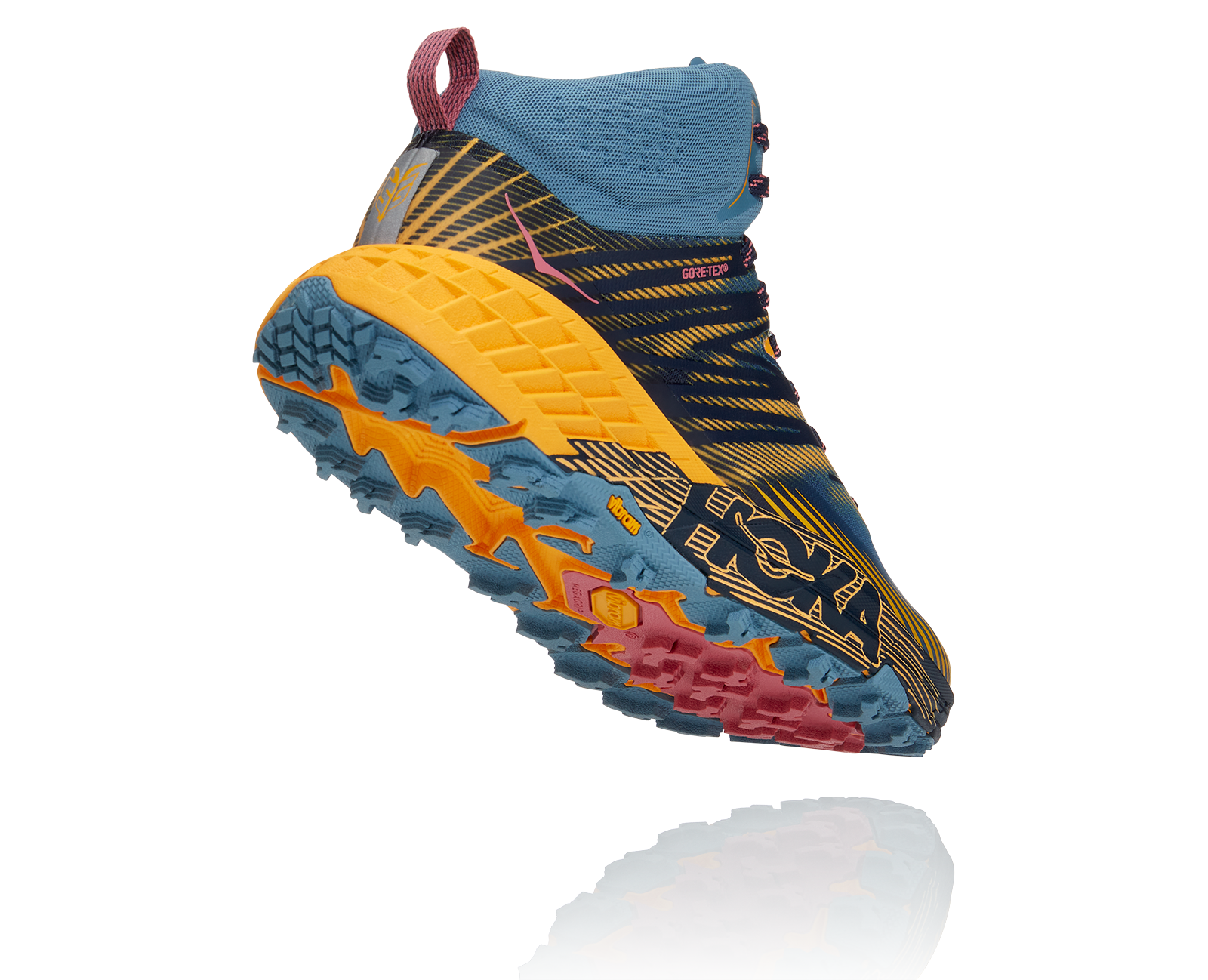 HOKA W SPEEDGOAT MID GTX PROVINCIAL BLUE / SAFFRON