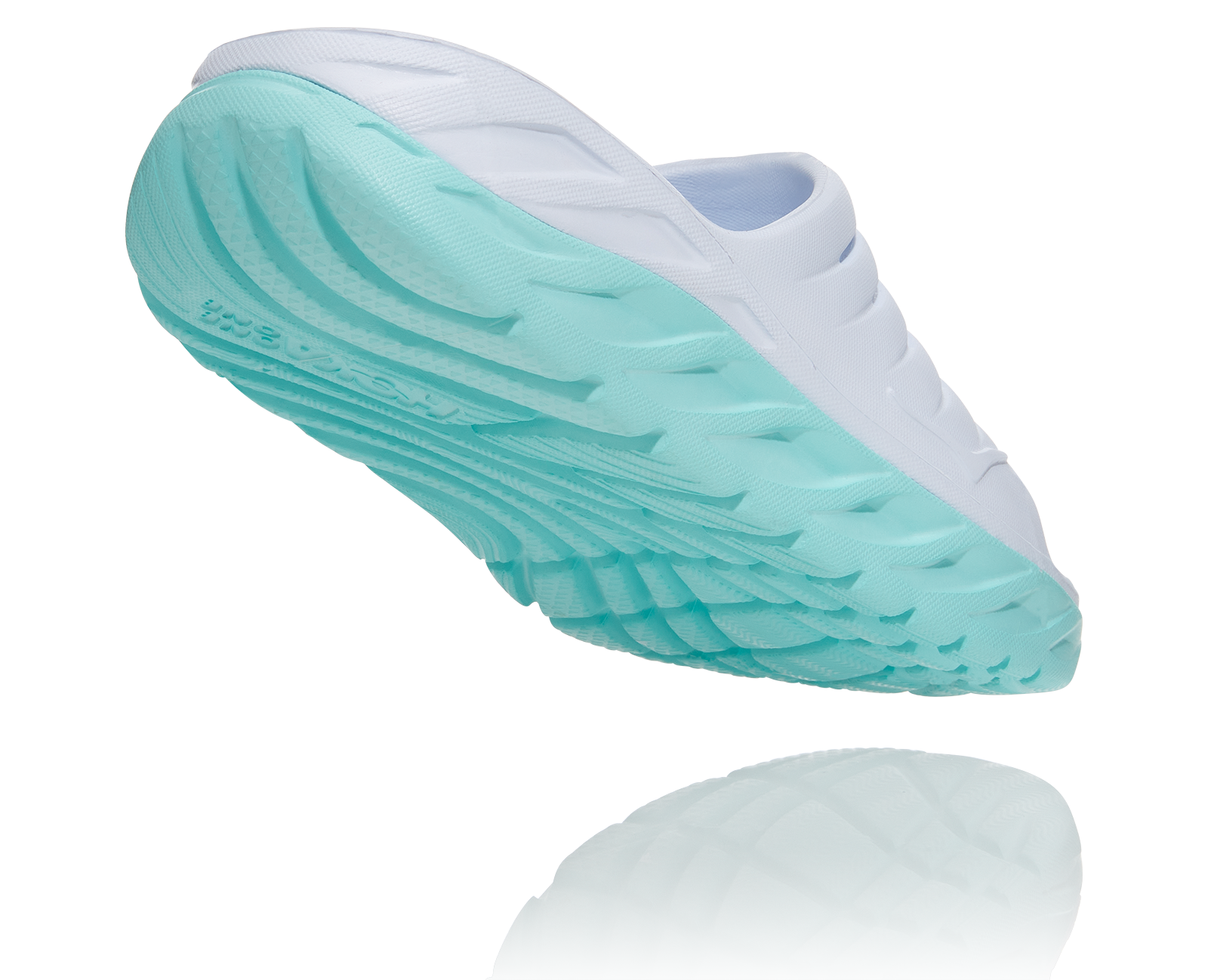 HOKA ORA RECOVERY SLIDE WHITE / BLUE TINT