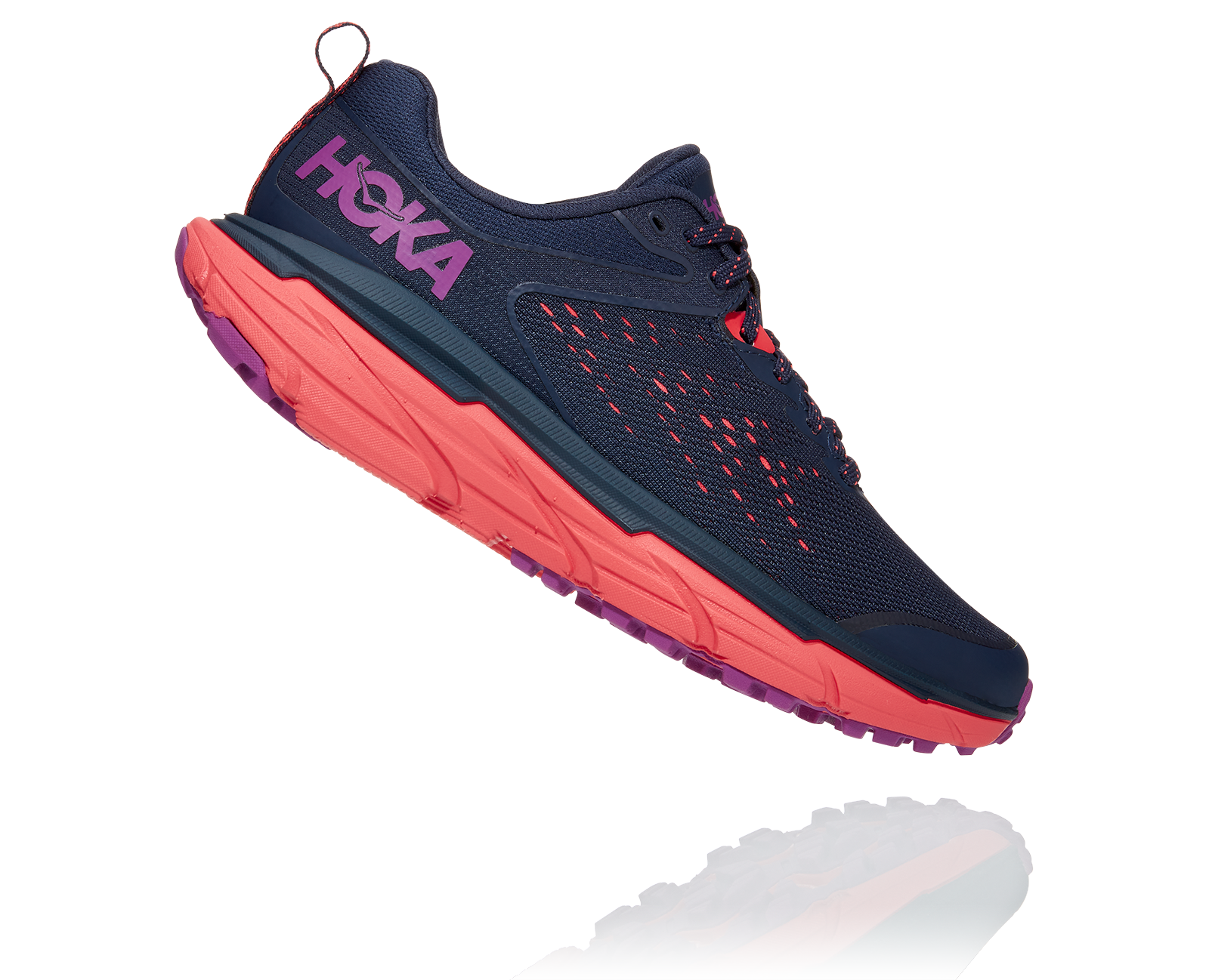 HOKA CHALLENGER ATR 6 W BLACK IRIS / HOT CORAL