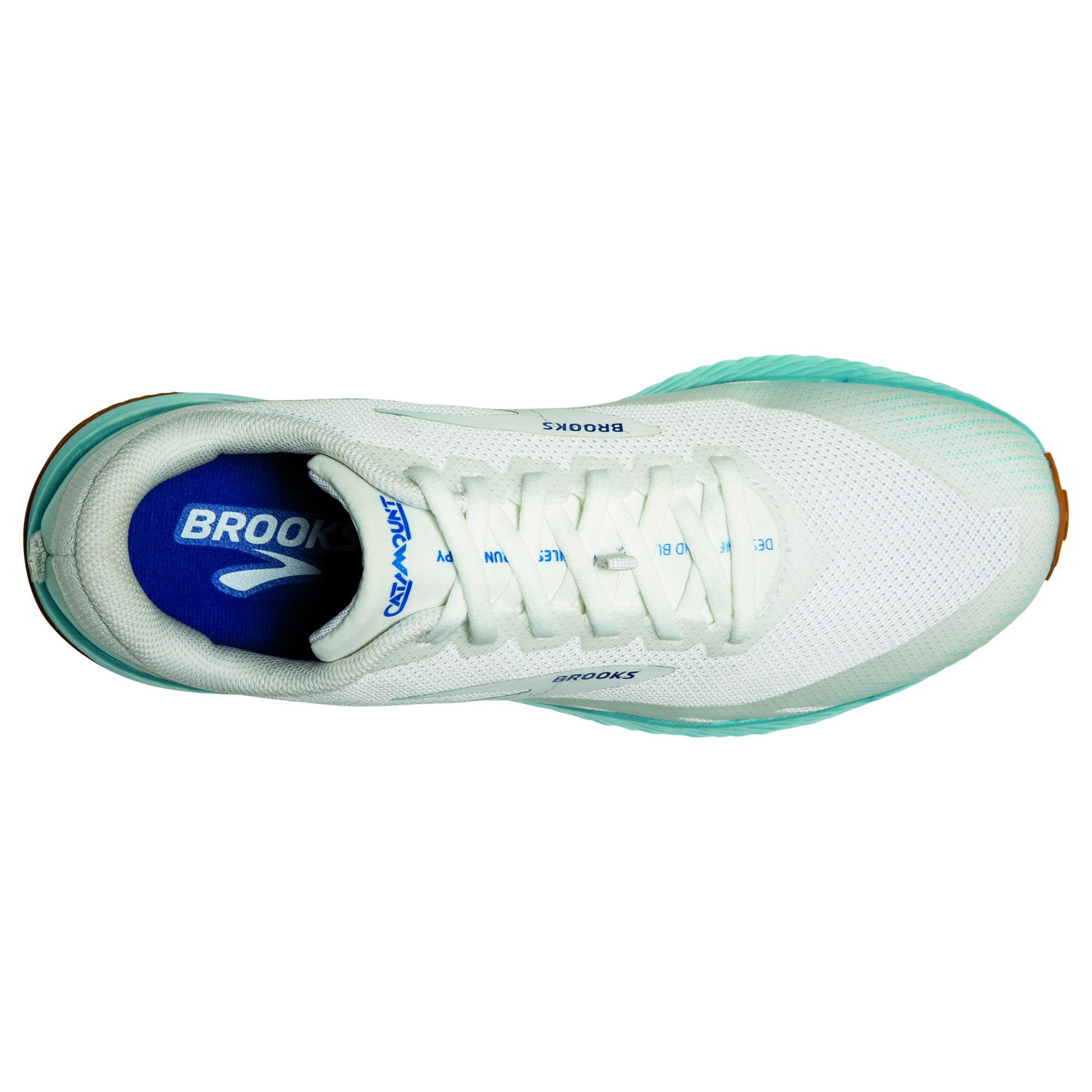 BROOKS Catamount White/Iced Aqua/Blue 