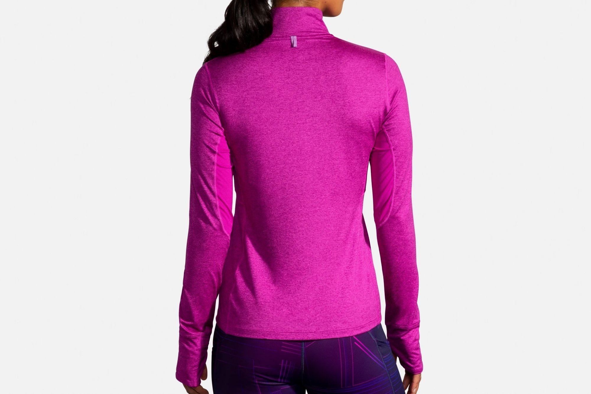 BROOKS Dash 1/2 Zip Heather Magenta