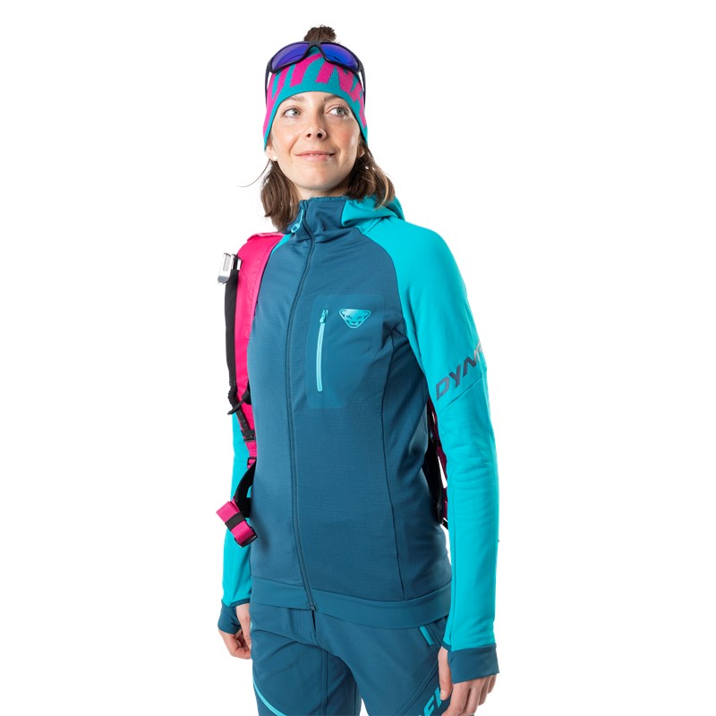 DYNAFIT Radical Polartec® Hooded Jacket Women Ocean