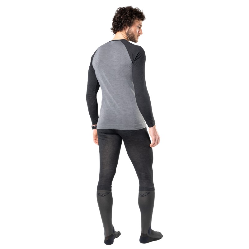 DYNAFIT Tour Light Merino Long Sleeve Shirt Men Black Out