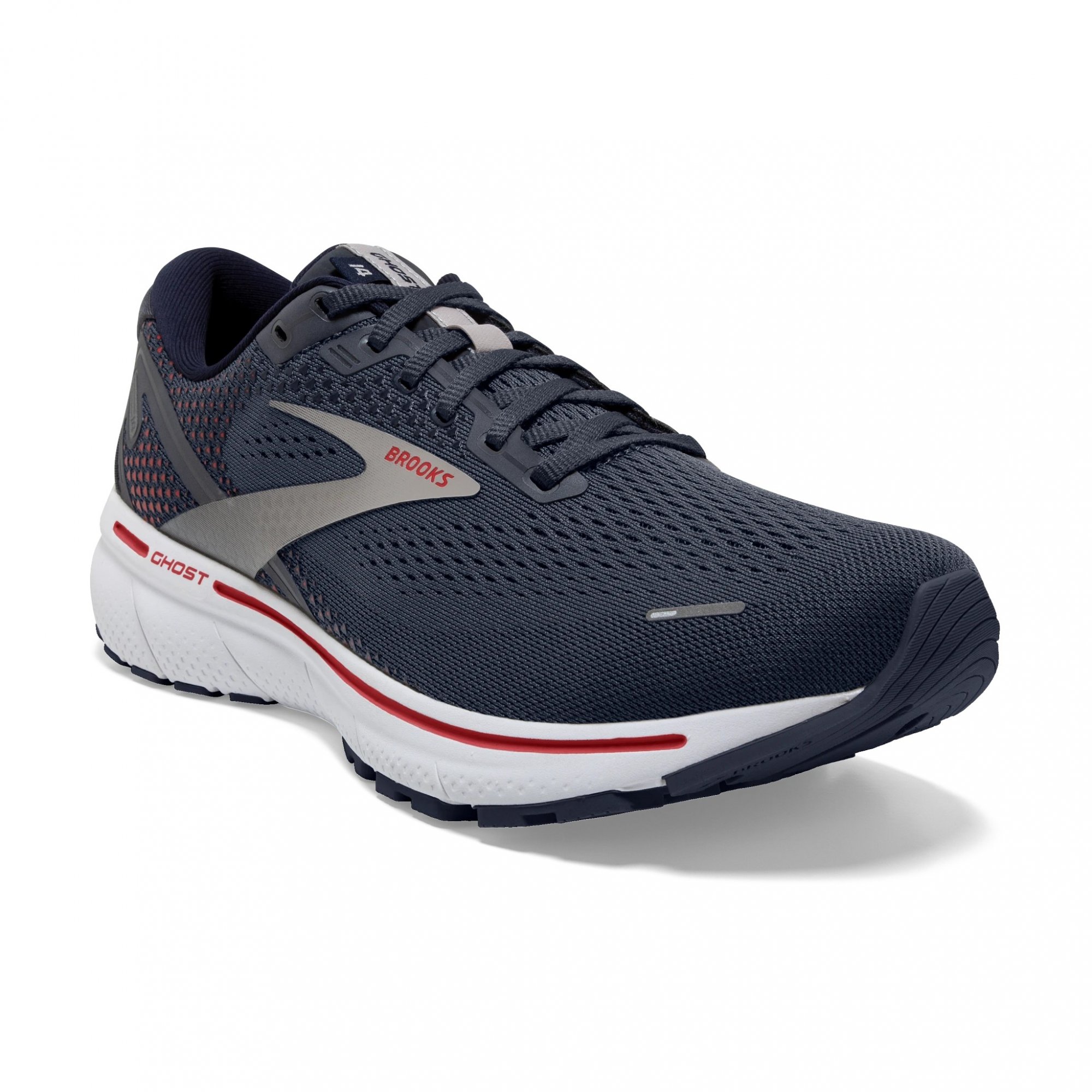 XXX BROOKS Ghost 14 Vivid Peacoat/India Ink/High Risk Red