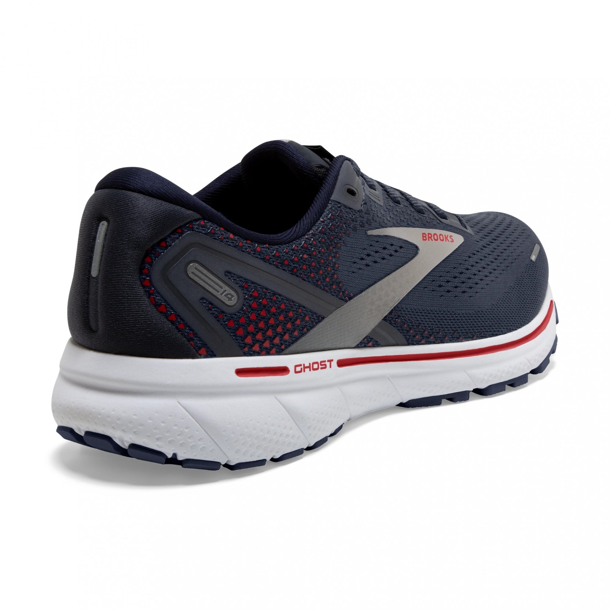 XXX BROOKS Ghost 14 Vivid Peacoat/India Ink/High Risk Red