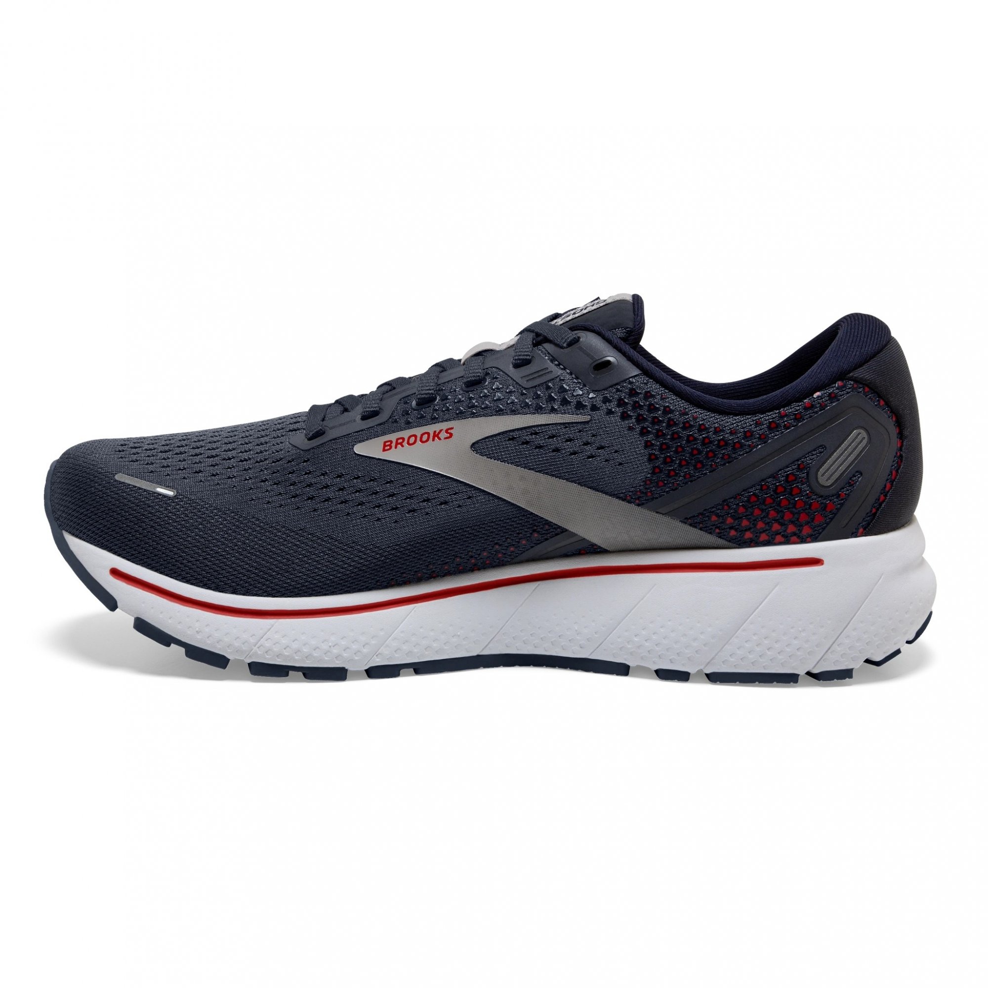 XXX BROOKS Ghost 14 Vivid Peacoat/India Ink/High Risk Red