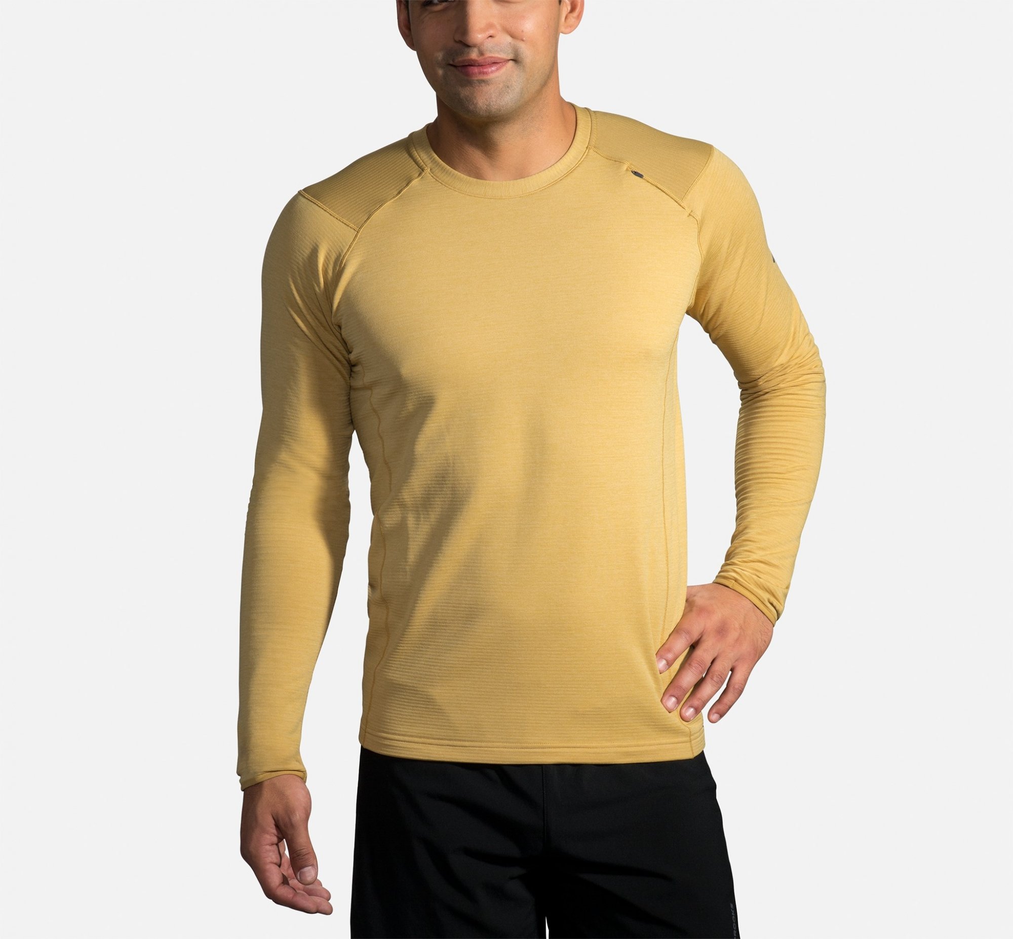 BROOKS Notch Thermal Long Sleeve Heather Desert/Desert