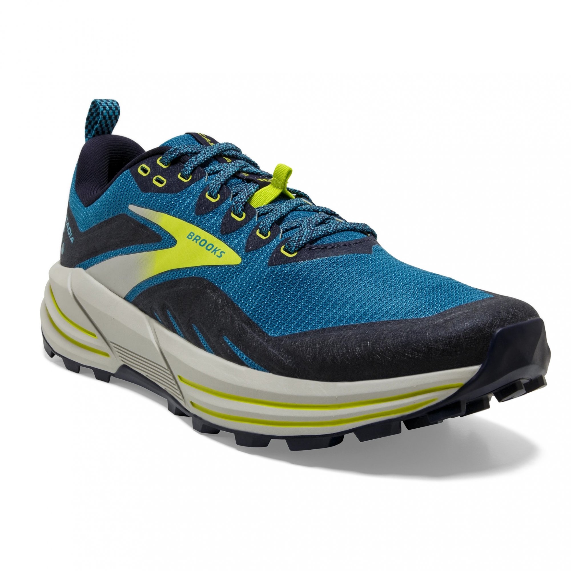 BROOKS Cascadia 16 Mykonos Blue/Peacoat/Lime