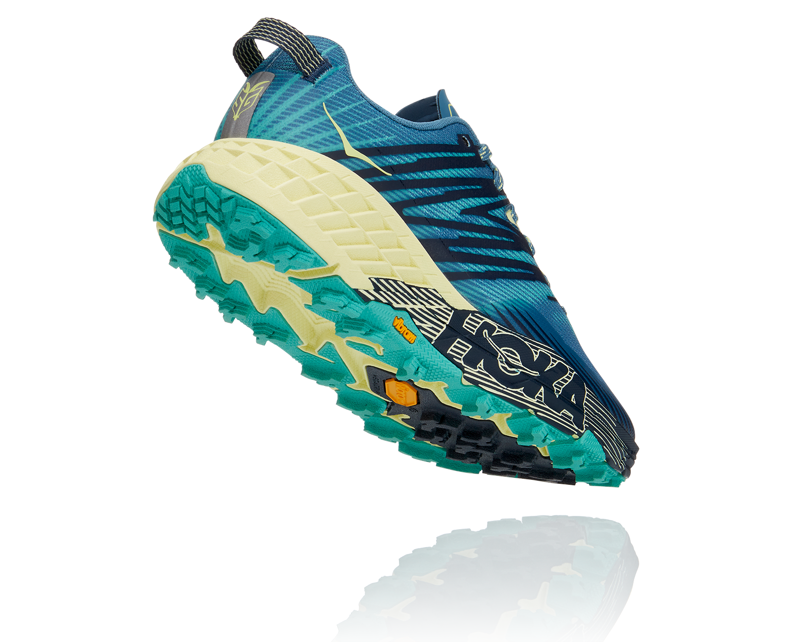 HOKA SPEEDGOAT 4 W PROVINCIAL BLUE / LUMINARY GREEN