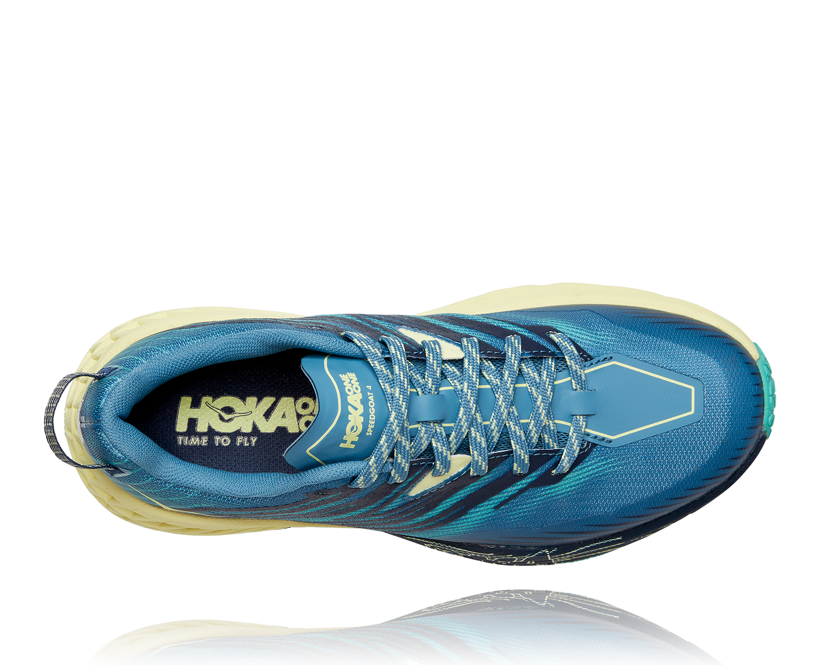 HOKA SPEEDGOAT 4 W PROVINCIAL BLUE / LUMINARY GREEN