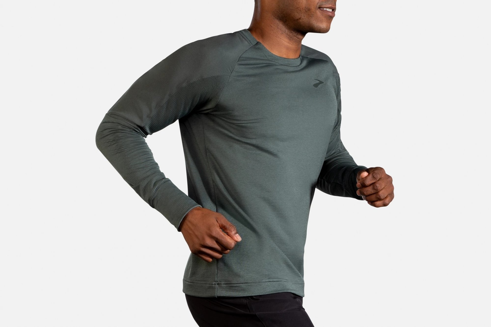 BROOKS Notch Thermal Long Sleeve Dark Oyster