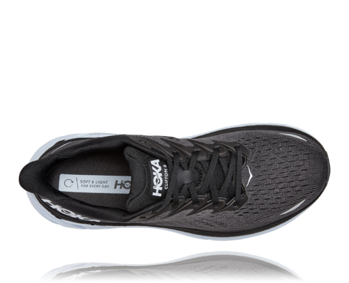 XXX HOKA CLIFTON 8 BLACK / WHITE