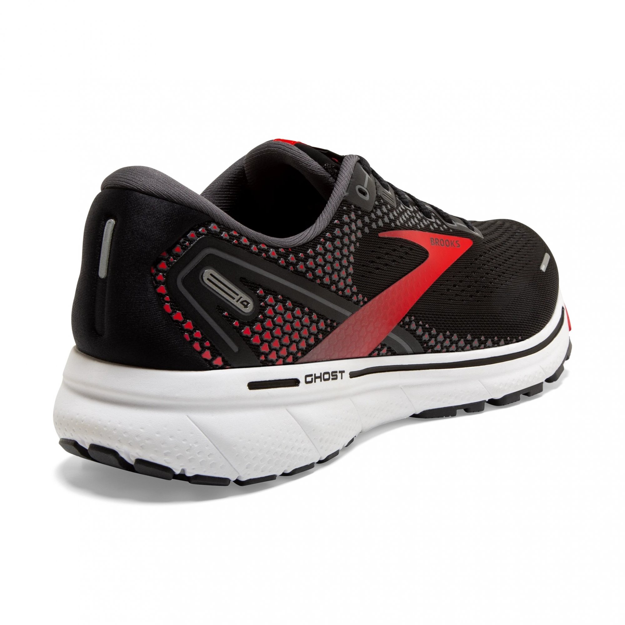 XXX BROOKS Ghost 13 WIDE Black/Red/White NEW