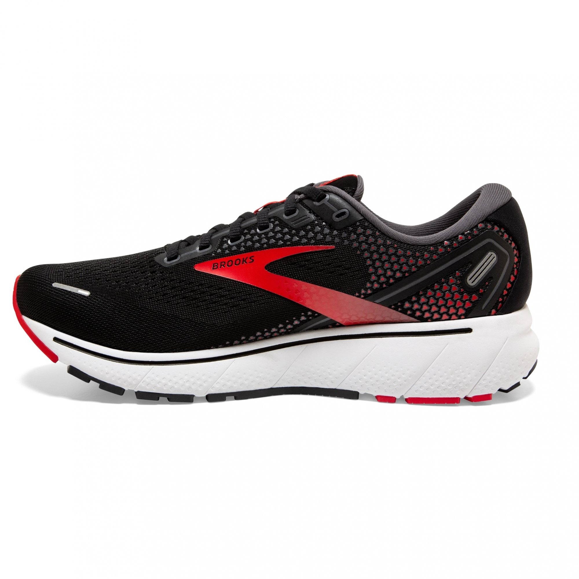 XXX BROOKS Ghost 13 WIDE Black/Red/White NEW