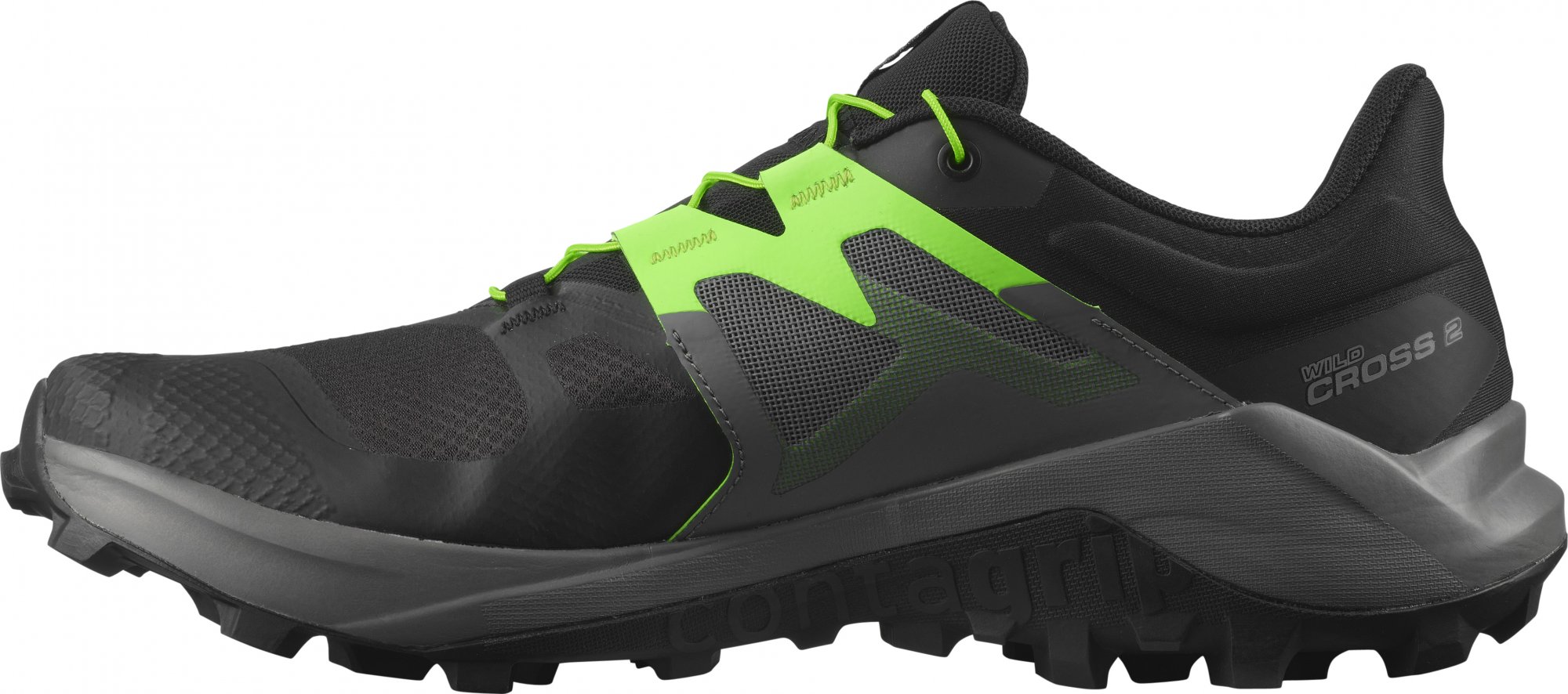 SALOMON WILDCROSS 2 Black/Quiet Shade/Green Gecko