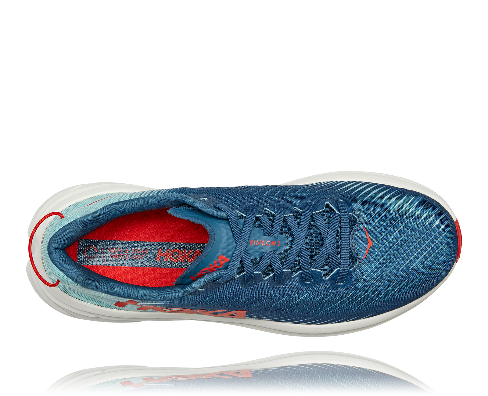 HOKA RINCON 3 WIDE REAL TEAL / EGGSHELL BLUE