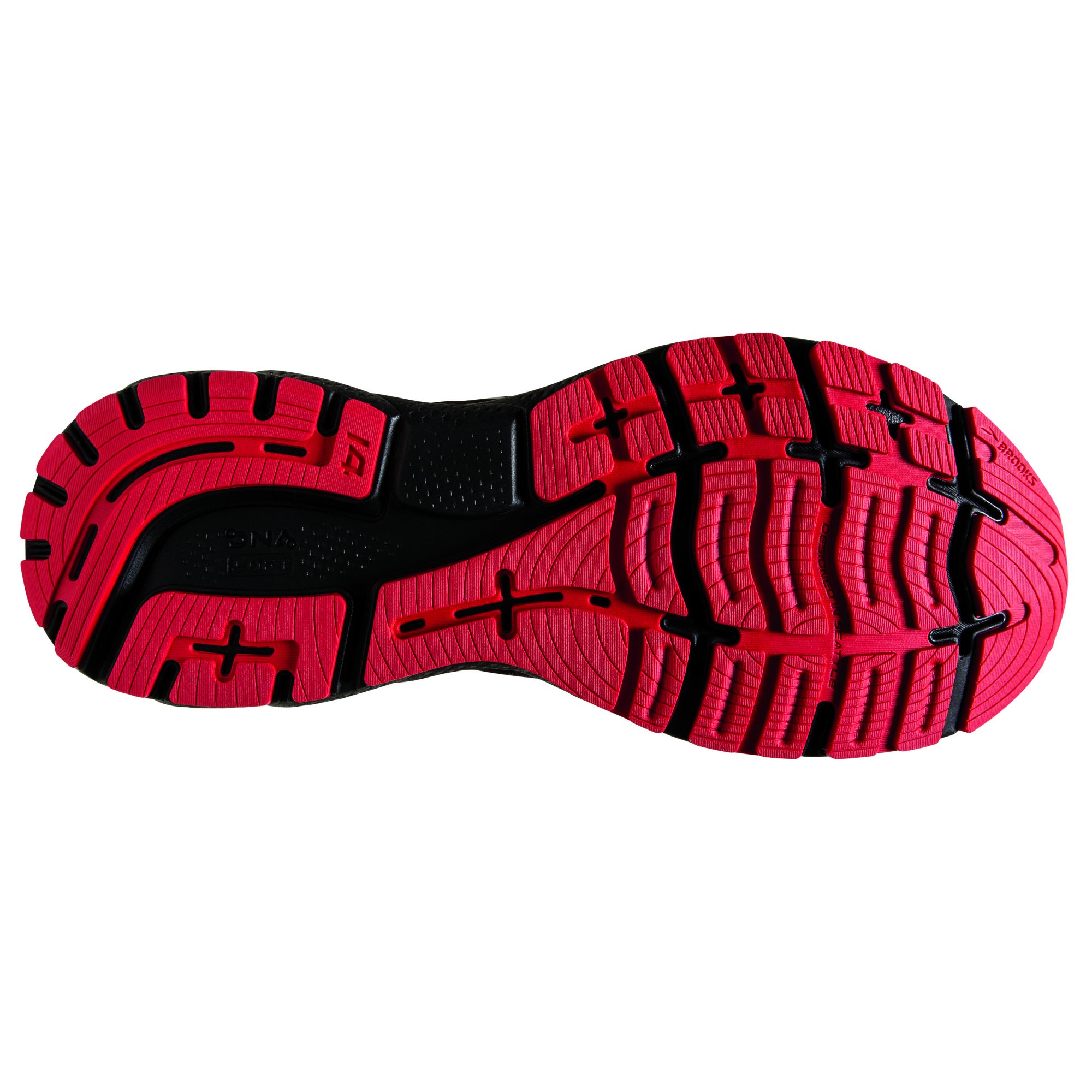 BROOKS Ghost 14 GTX Black/Blackened Pearl/High Risk Red