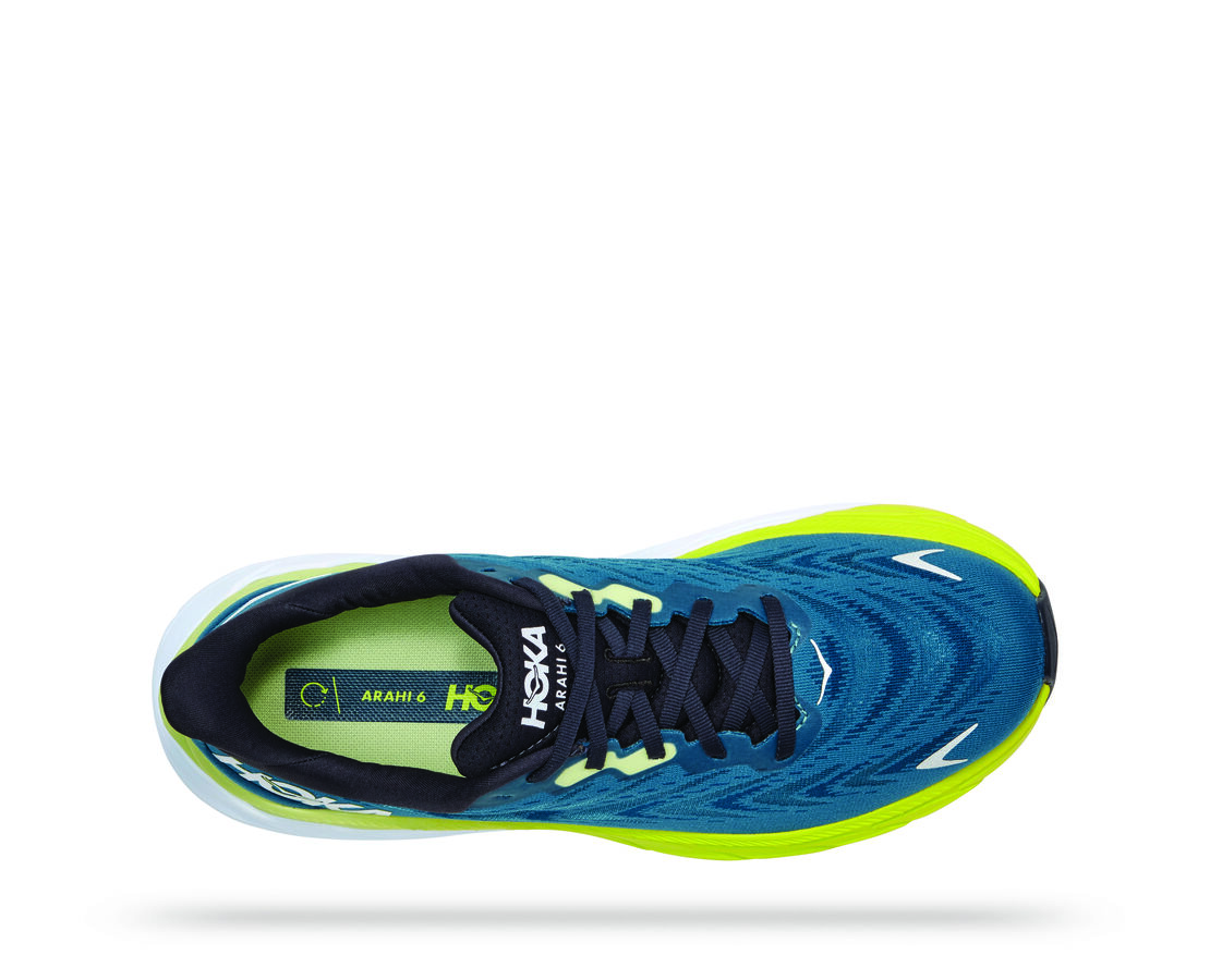 HOKA ARAHI 6 BLUE GRAPHITE / BLUE CORAL