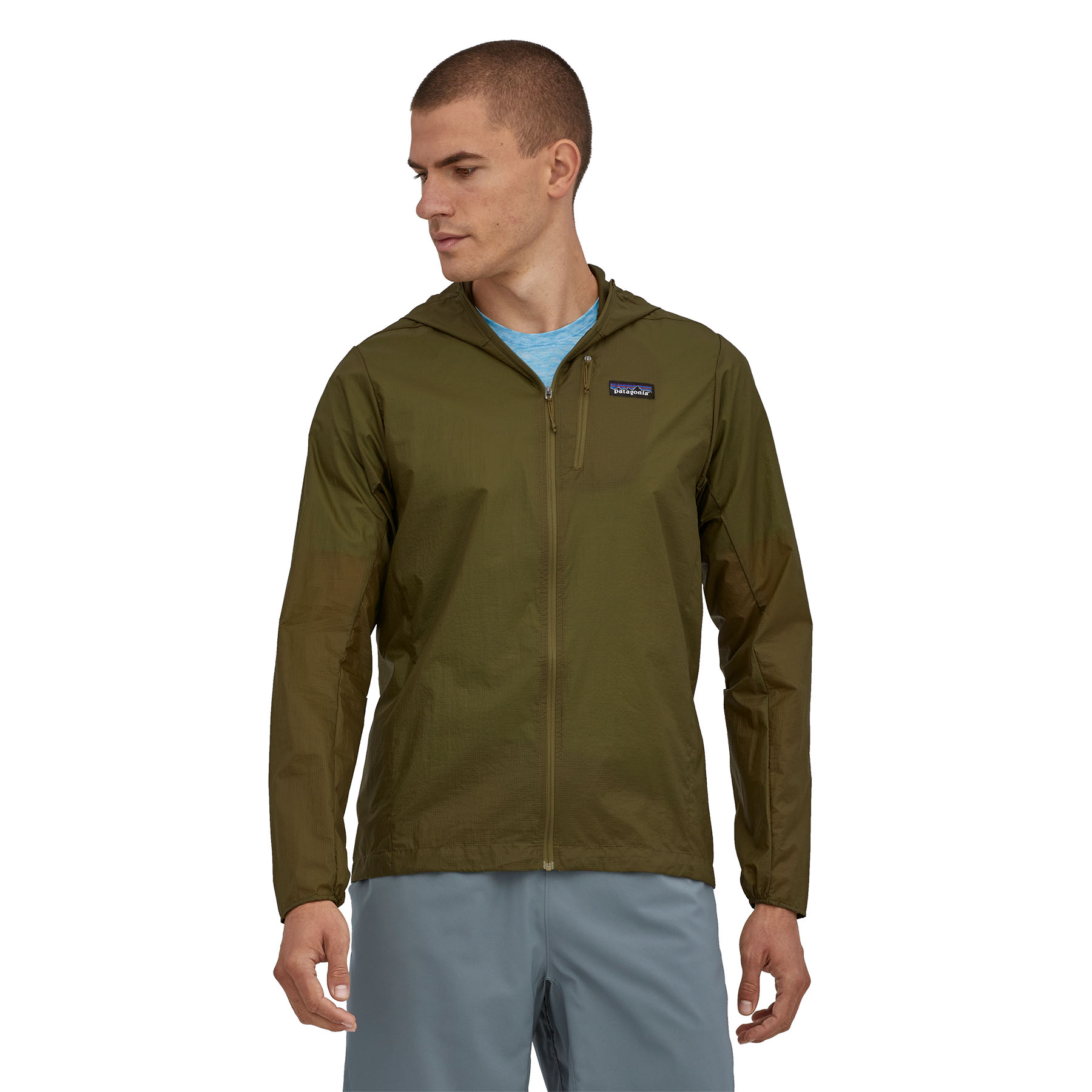 Patagonia houdini industrial top green