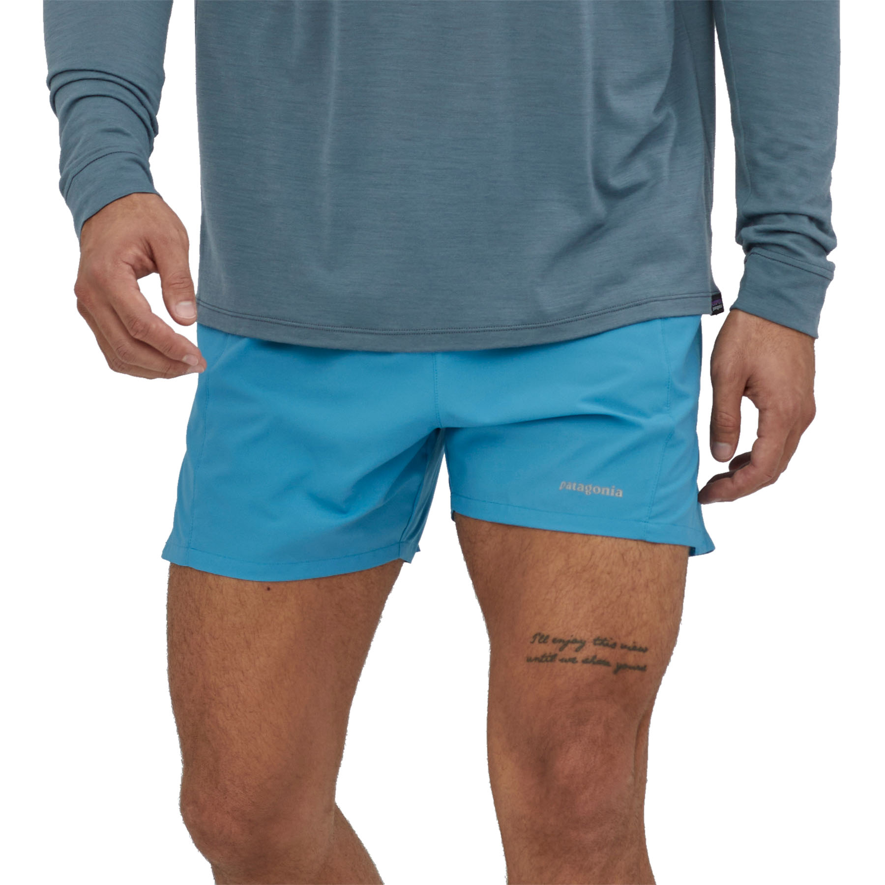 PATAGONIA Men's Strider Pro Running Shorts - 5" Anacapa Blue