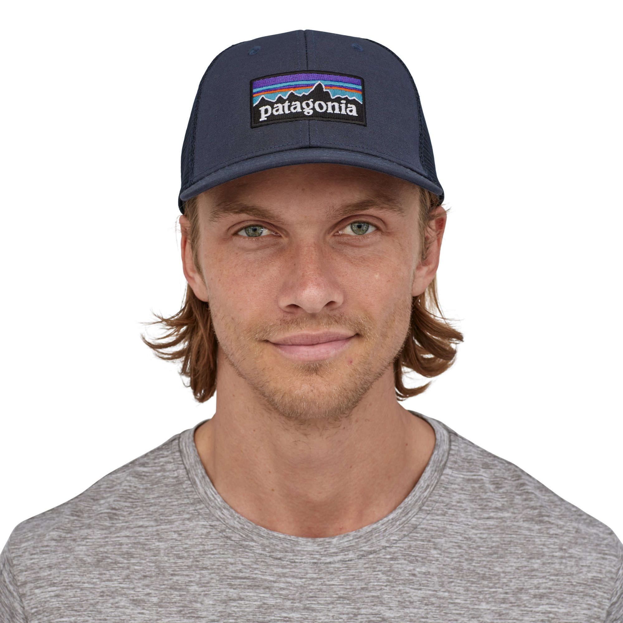 PATAGONIA Logo Trucker Hat Navy Blue