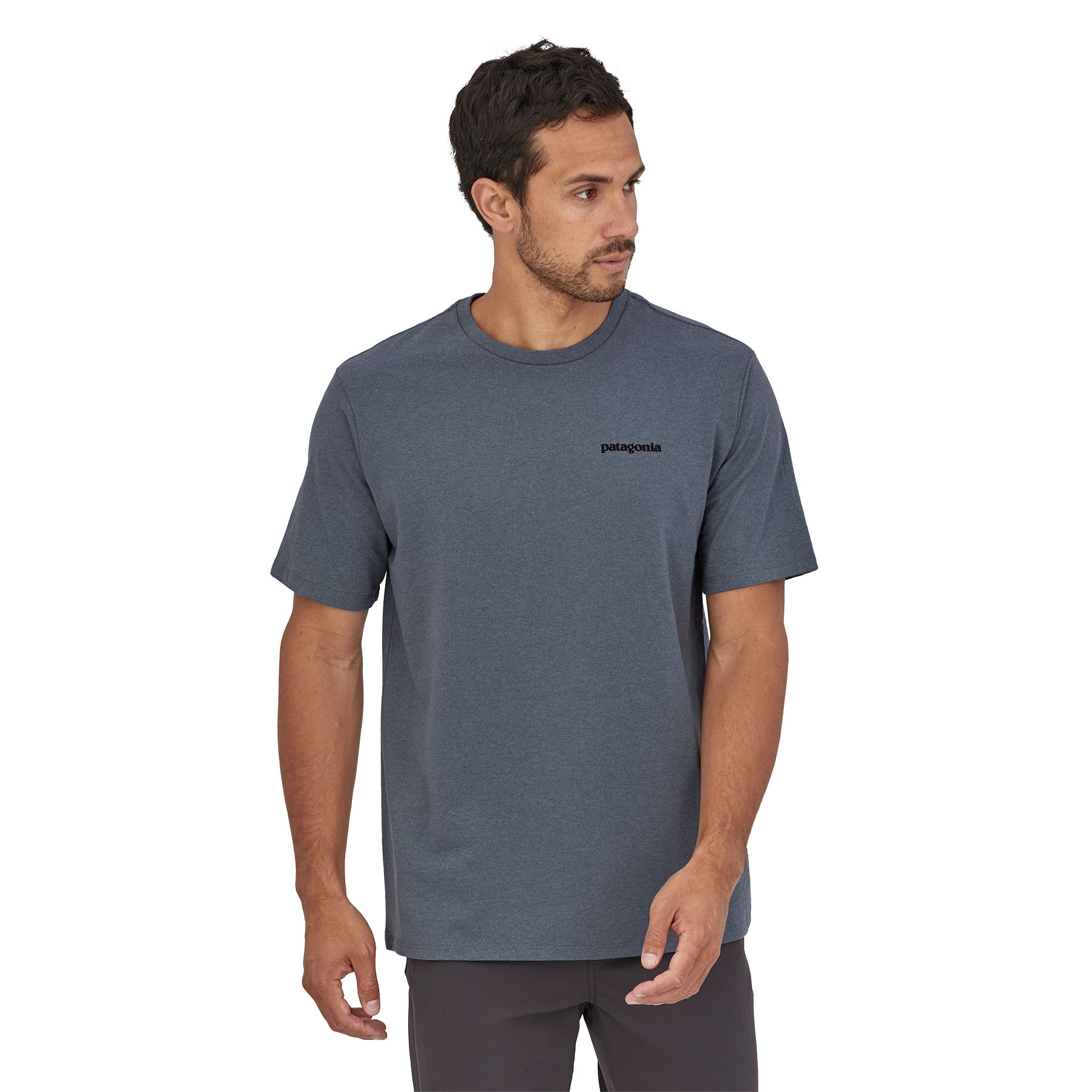 PATAGONIA Men's P-6 Logo Responsibili-Tee® Plume Grey