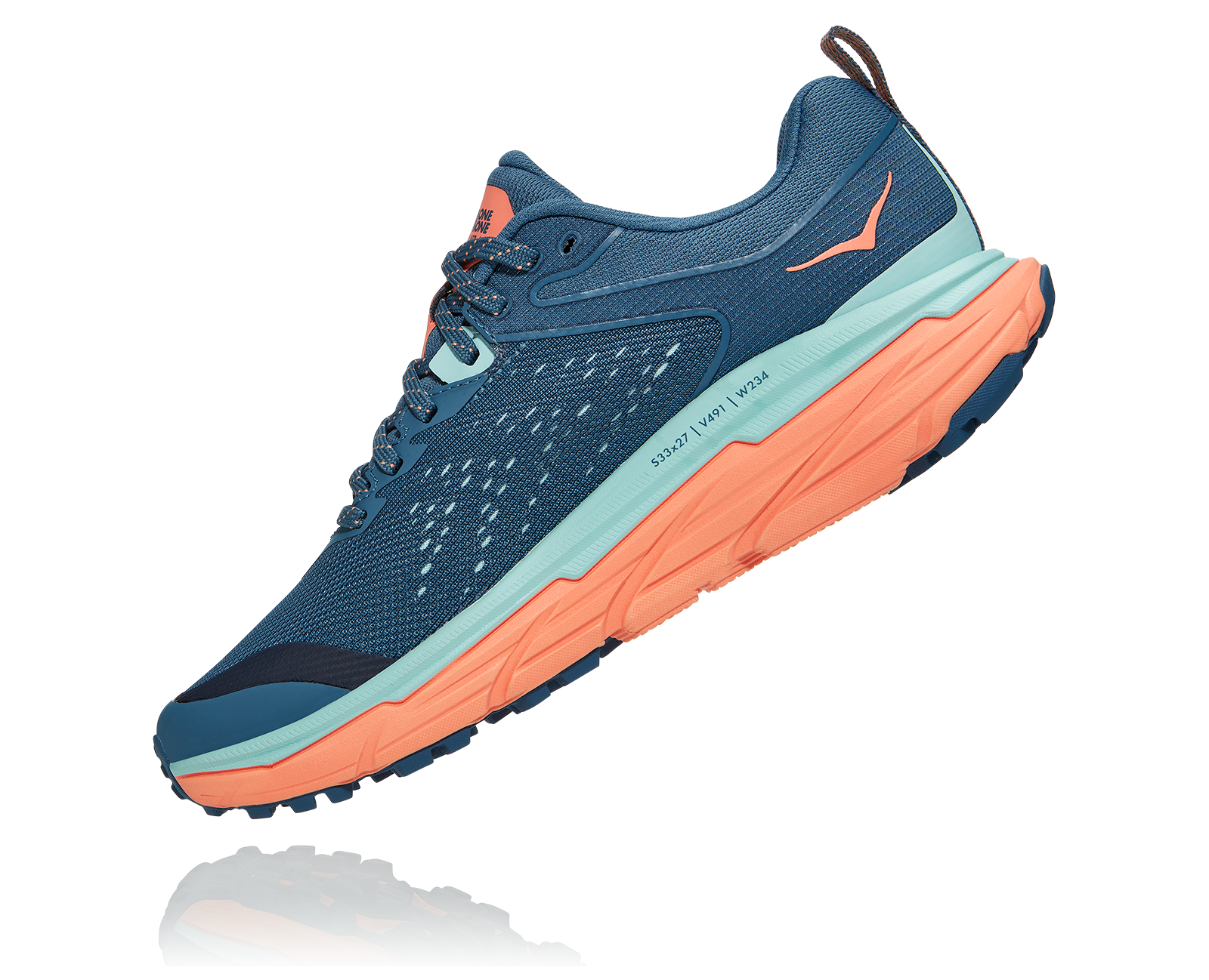 HOKA CHALLENGER ATR 6 W REAL TEAL / CANTALOUPE