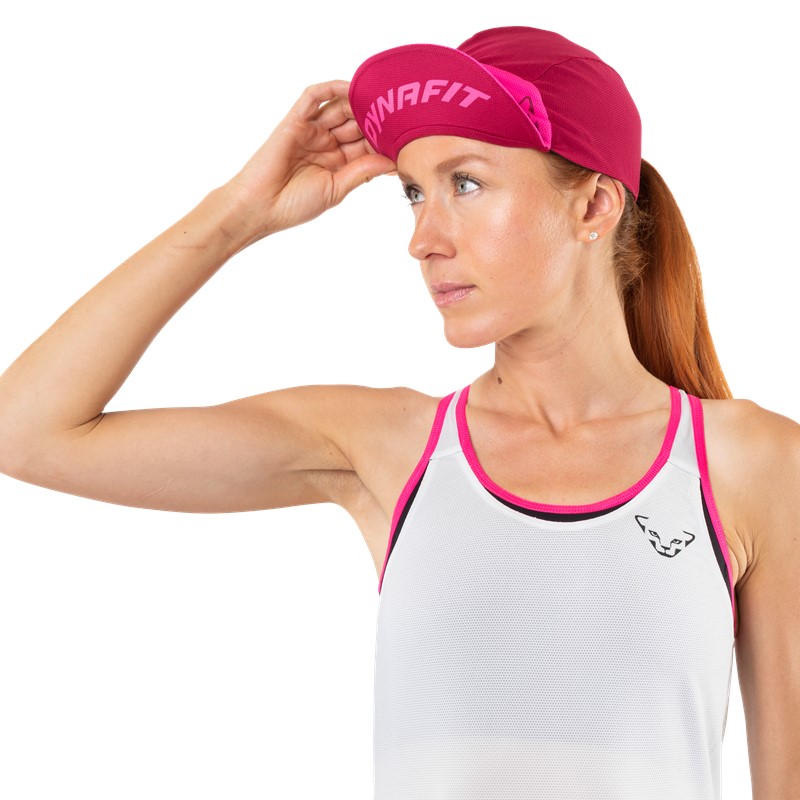 DYNAFIT ALPINE VISOR CAP Pink Glo