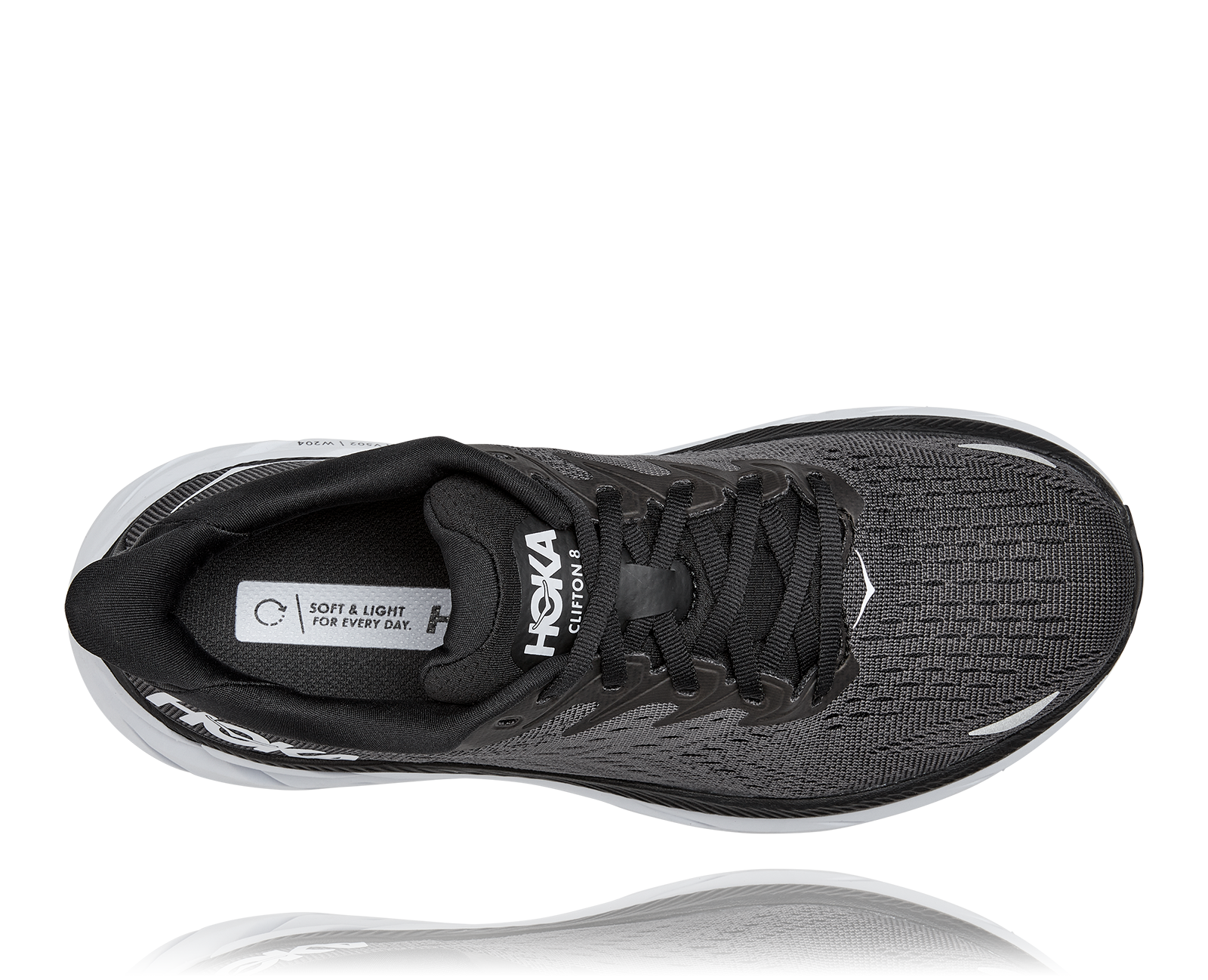 HOKA CLIFTON 8 W BLACK / WHITE