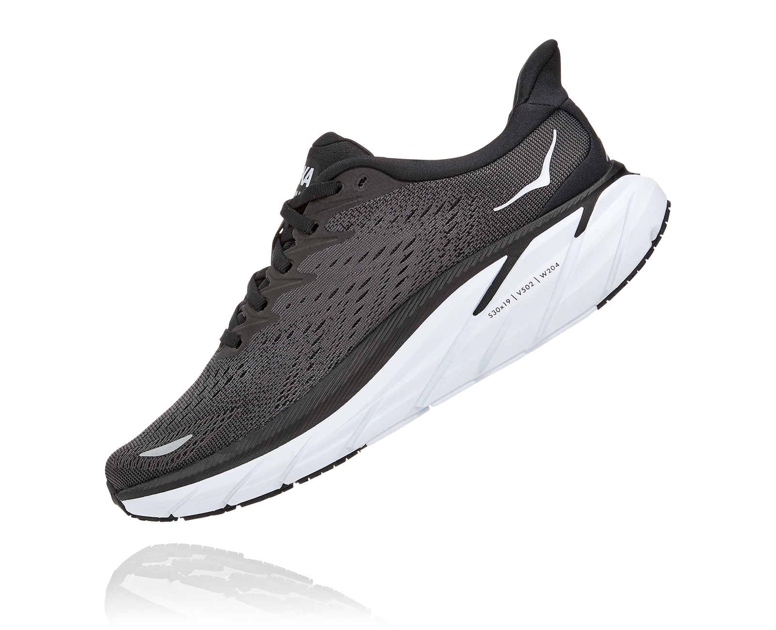 HOKA CLIFTON 8 W BLACK / WHITE