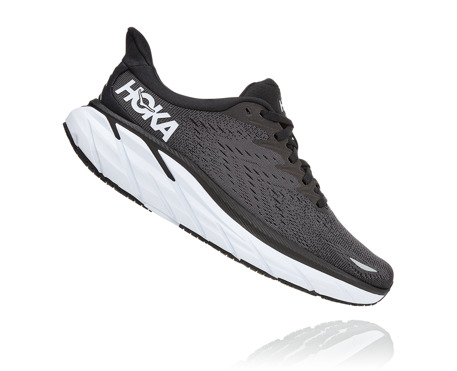 HOKA CLIFTON 8 W BLACK / WHITE