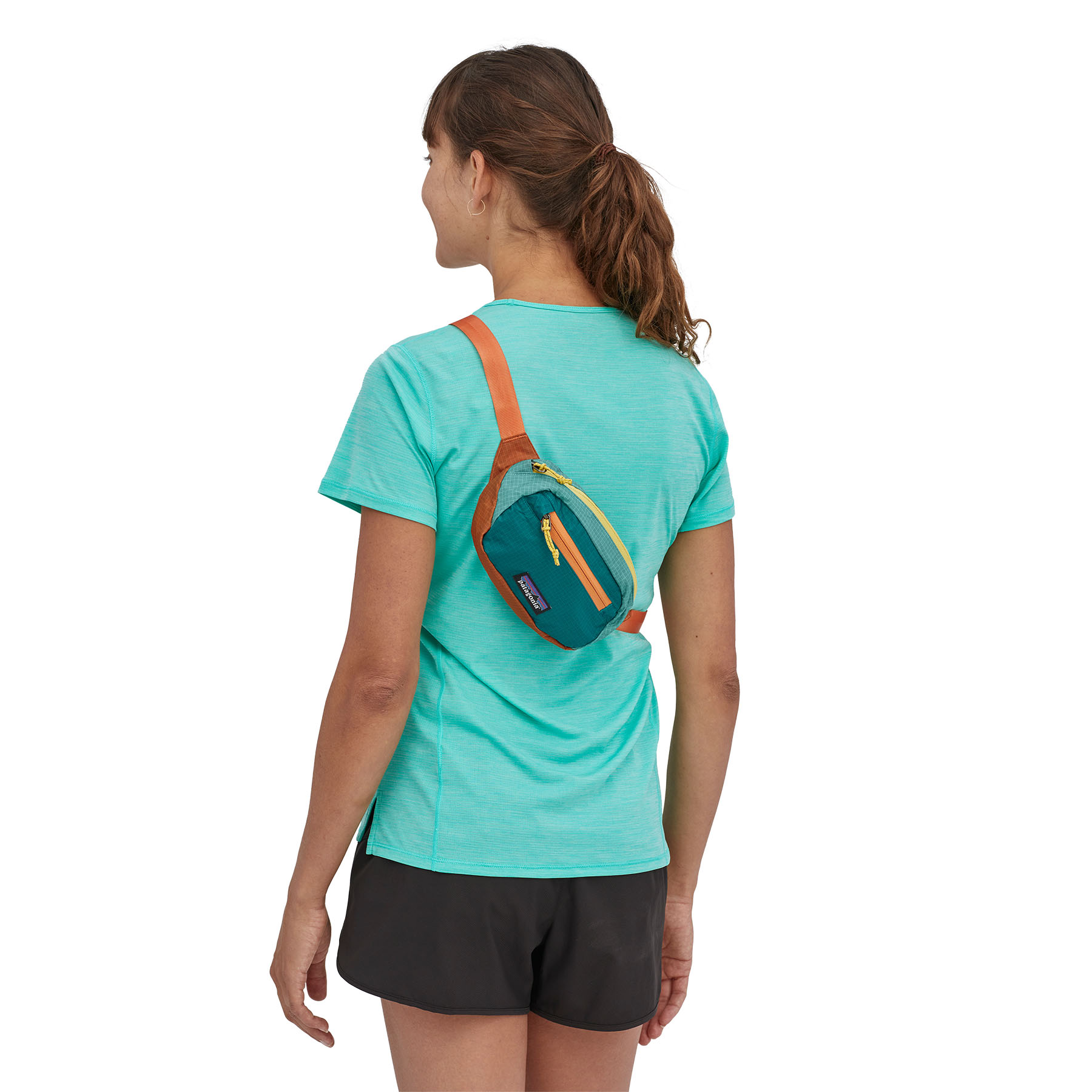 PATAGONIA Ultralight Black Hole® Mini Hip Pack 1L Patchwork: Current Blue