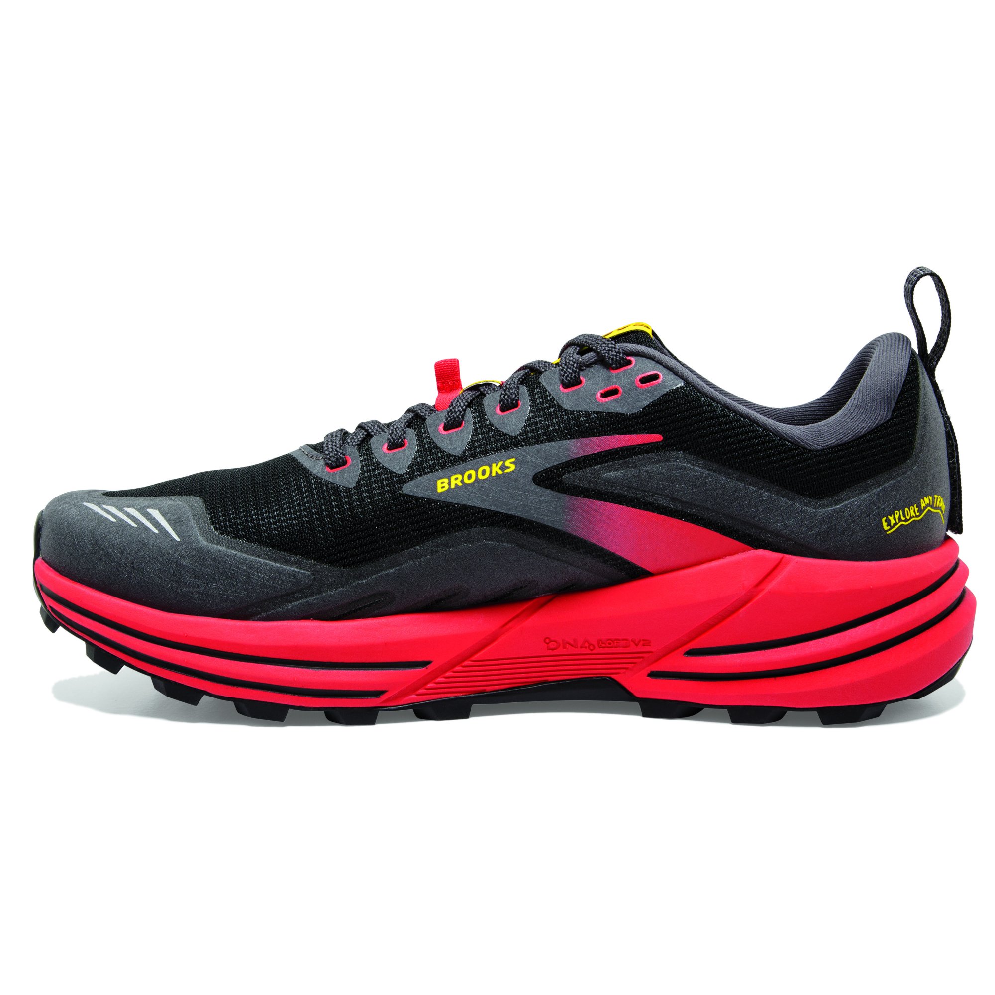 BROOKS Cascadia 16 Black/Fiery Red/Blazing Yellow