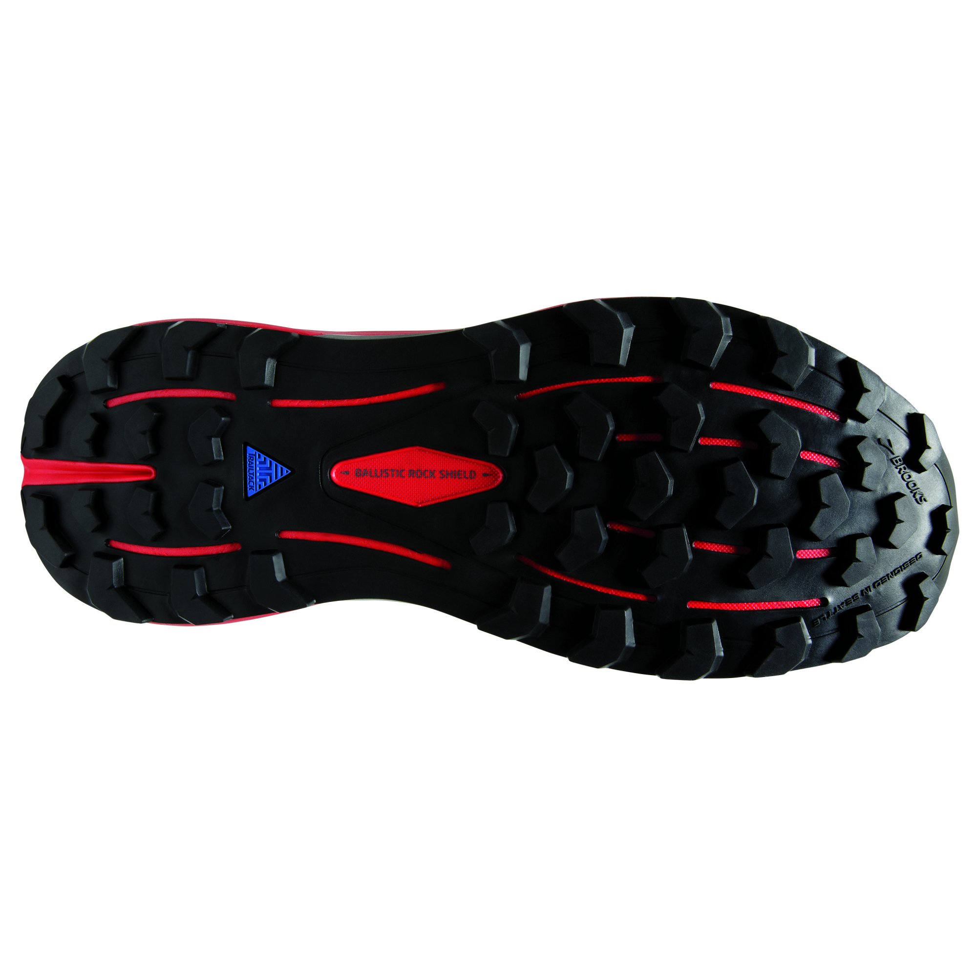 BROOKS Cascadia 16 Black/Fiery Red/Blazing Yellow