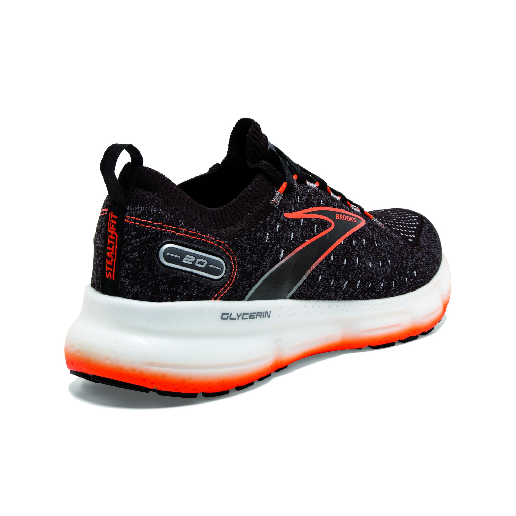 BROOKS Glycerin StealthFit 20 Black/Blackened Pearl/Flame