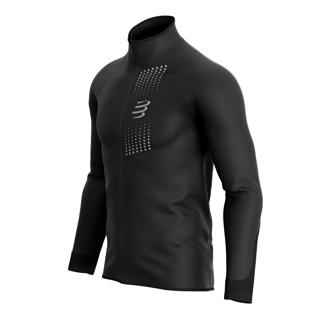 COMPRESSPORT HURRICANE WINDPROOF JACKET M BLACK 