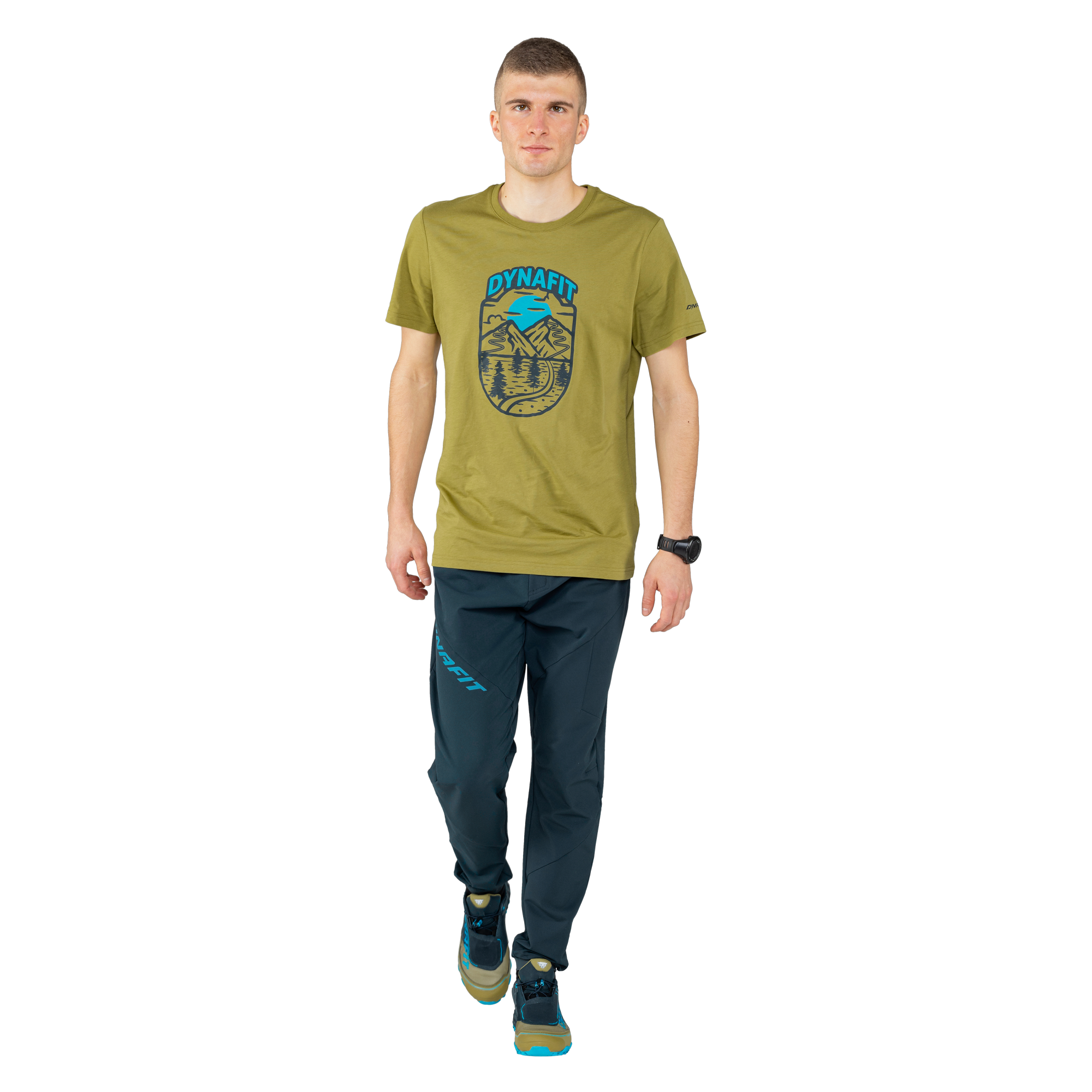 DYNAFIT Graphic Cotton T-Shirt Men Army