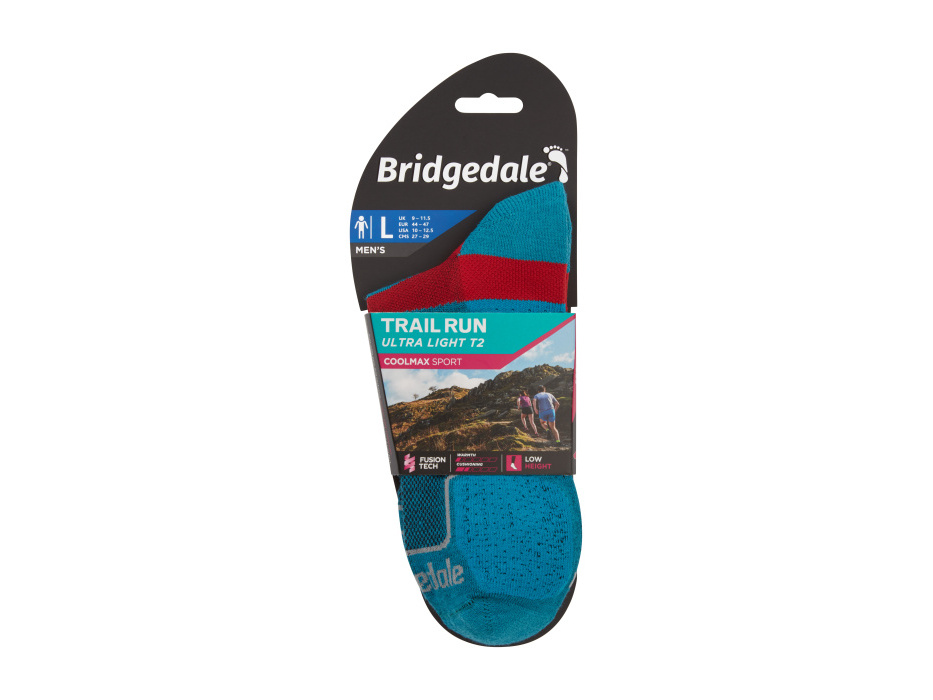 BRIDGEDALE Trail Run UL T2 MS Low Blue NEW