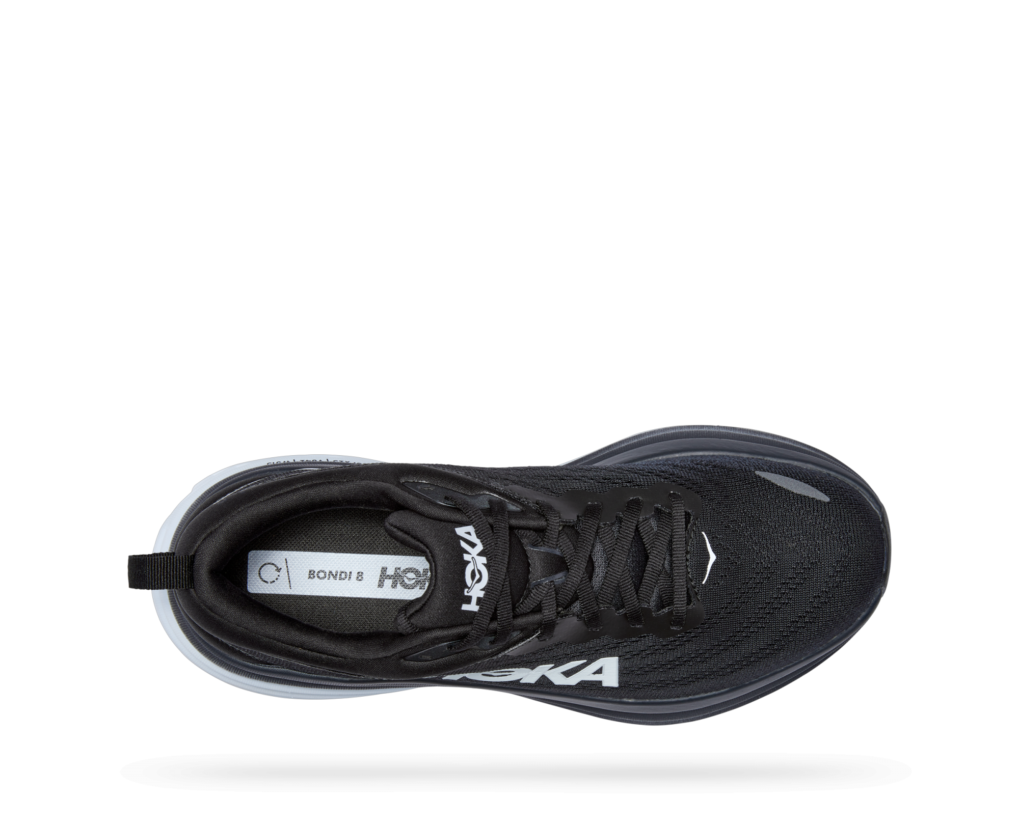 HOKA BONDI 8 BLACK / WHITE