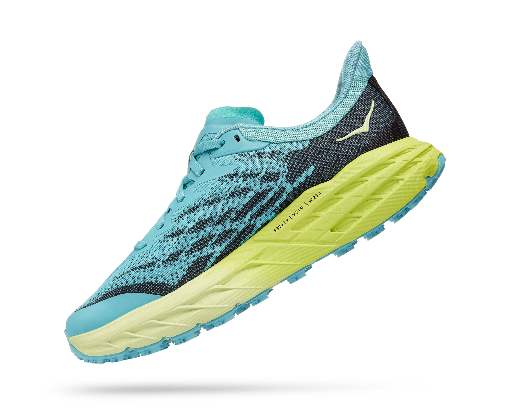 HOKA SPEEDGOAT 5 W COASTAL SHADE / GREEN GLOW