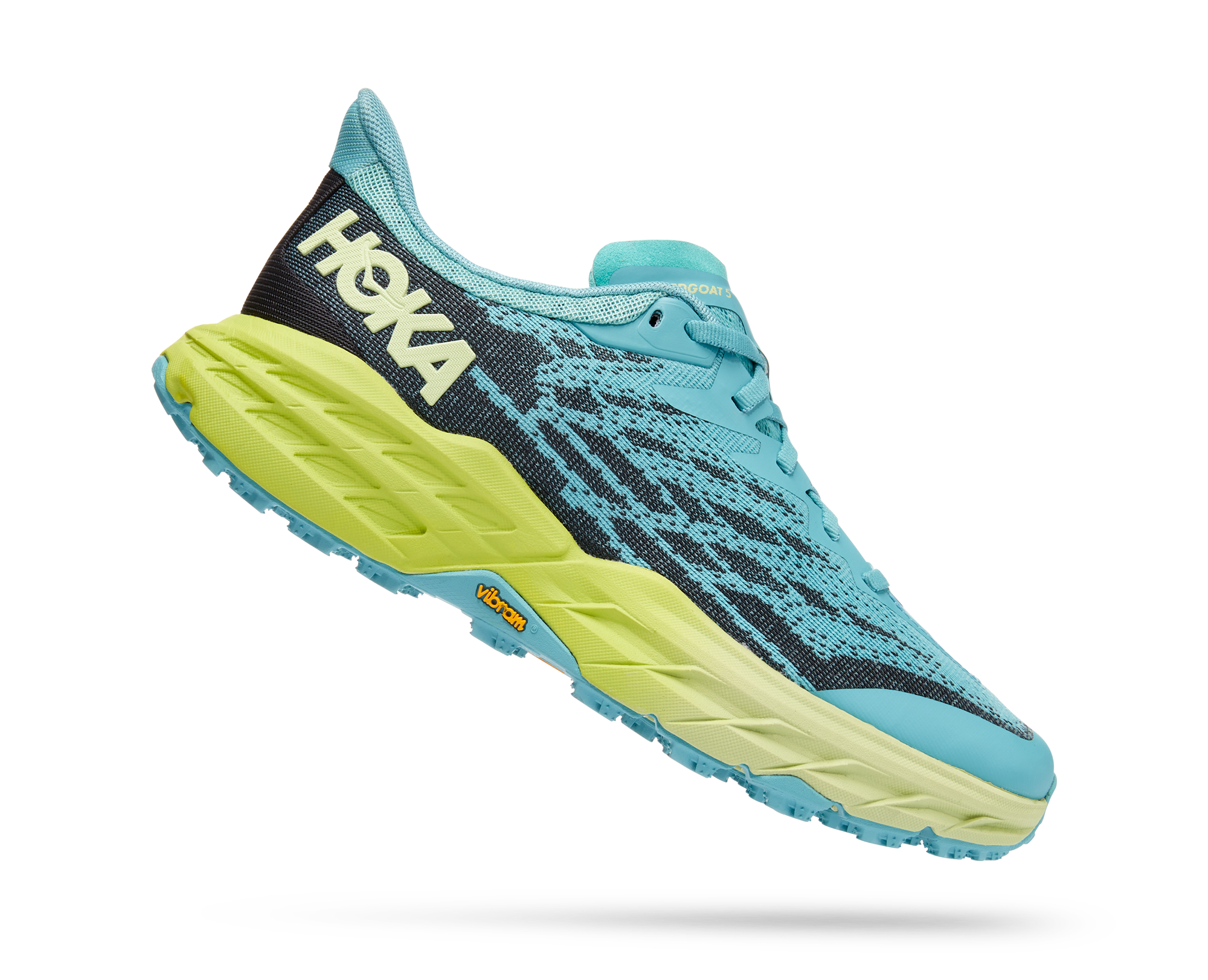 HOKA SPEEDGOAT 5 W COASTAL SHADE / GREEN GLOW