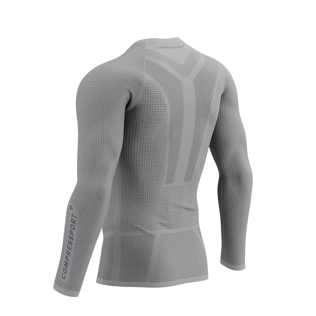 COMPRESSPORT ON/OFF BASE LAYER LS TOP M GREY