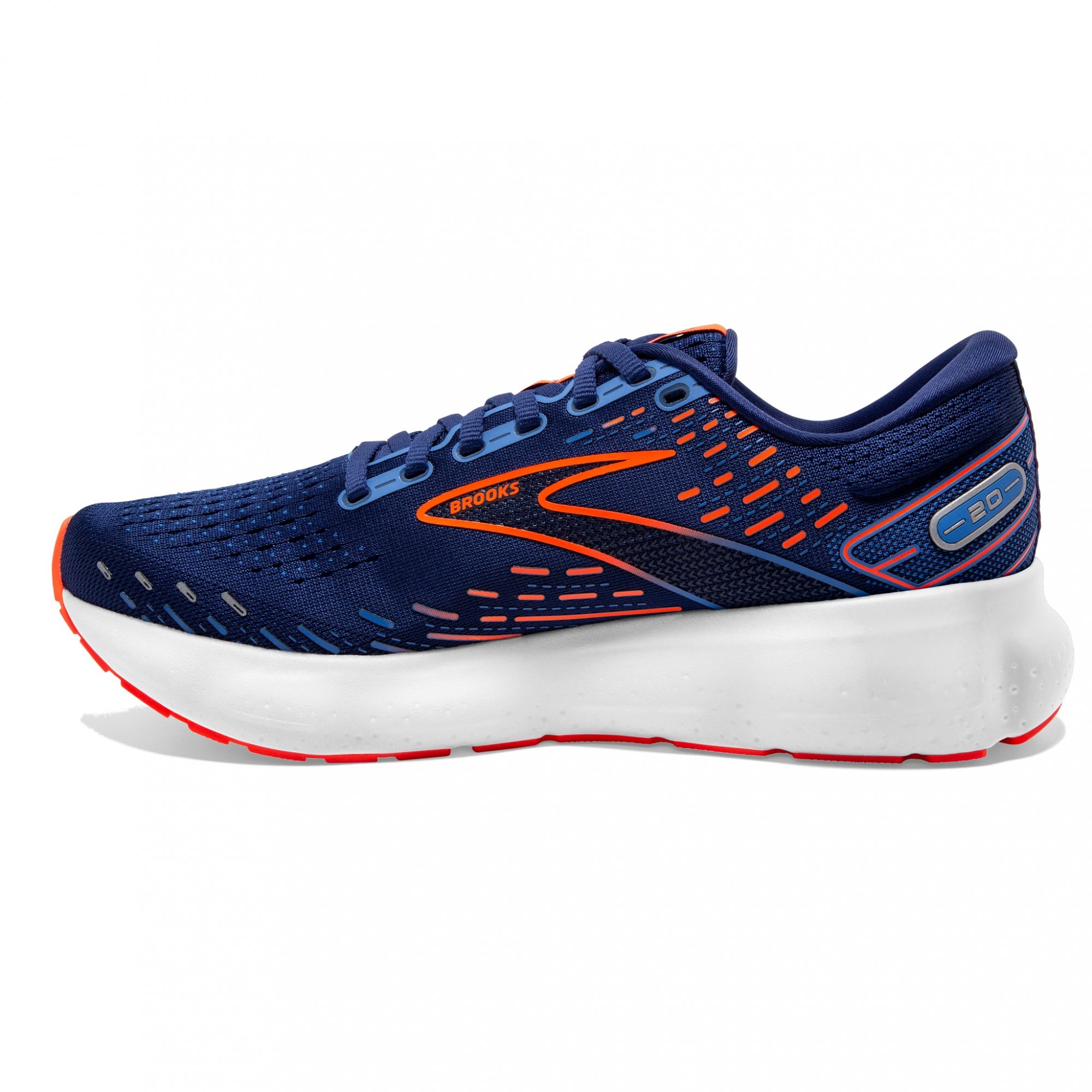 BROOKS Glycerin 20 WIDE Blue Depths/Palace Blue/Orange NEW