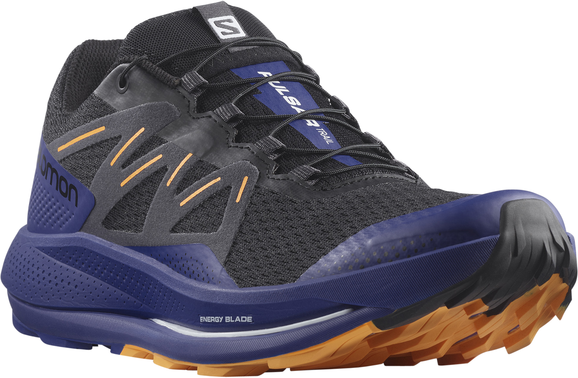 SALOMON PULSAR TRAIL Black / Clematis Blue / Blazing Orange